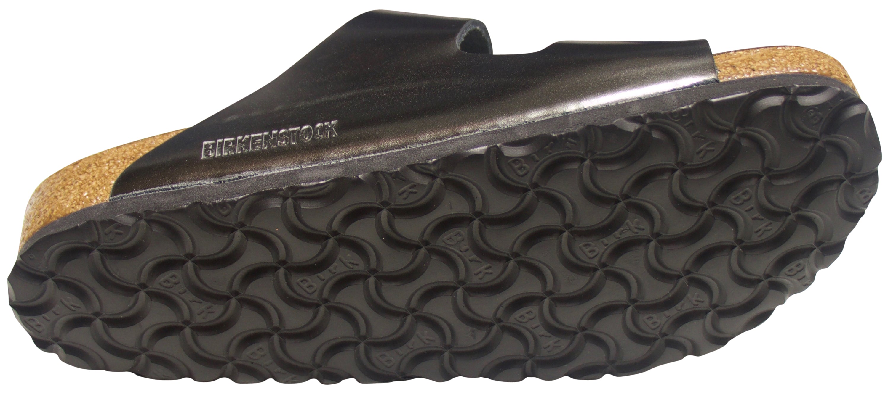 Semelle intérieure souple Birkenstock Arizona, anthracite métallisé, cuir