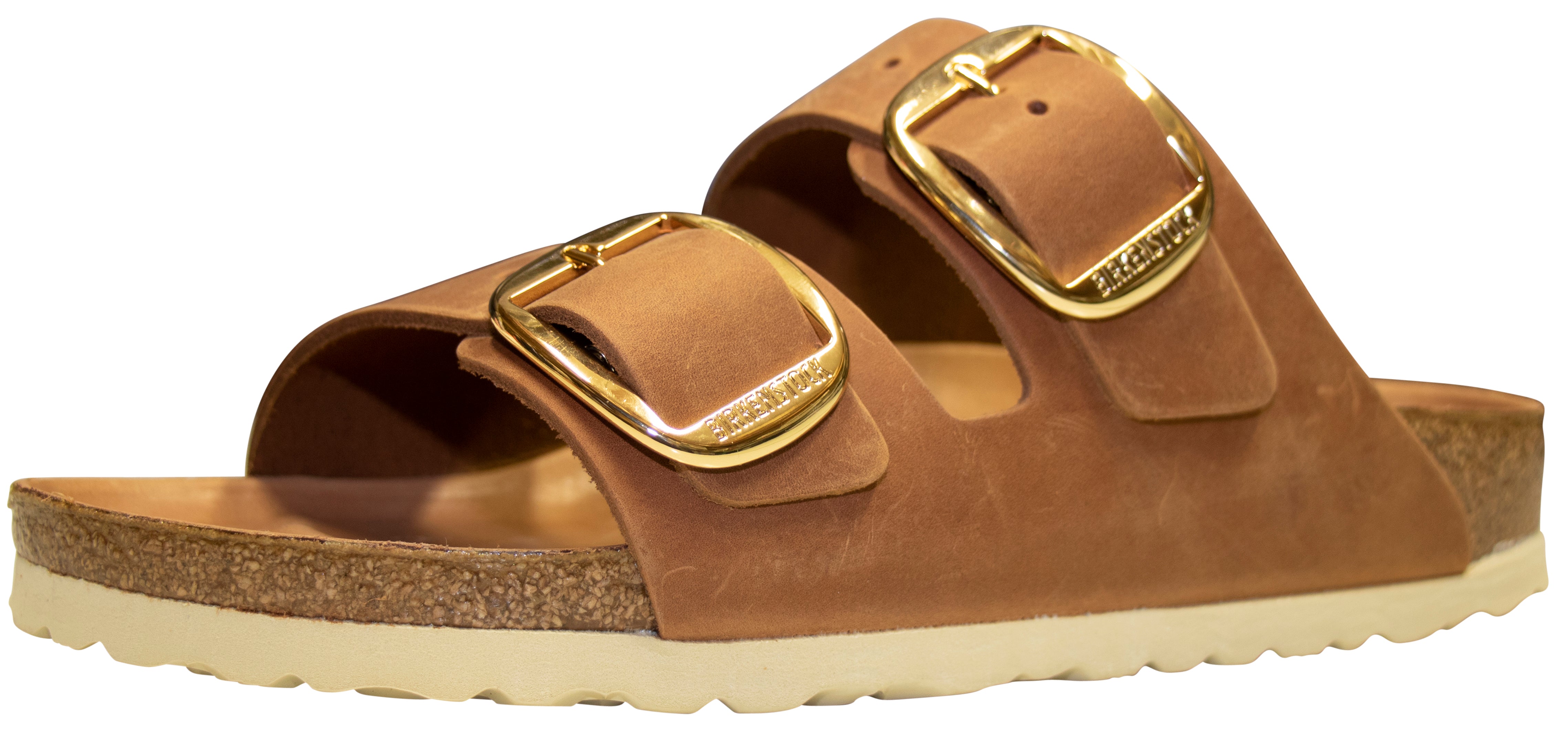 Birkenstock Arizona Big Buckle, cognac, cuir huilé