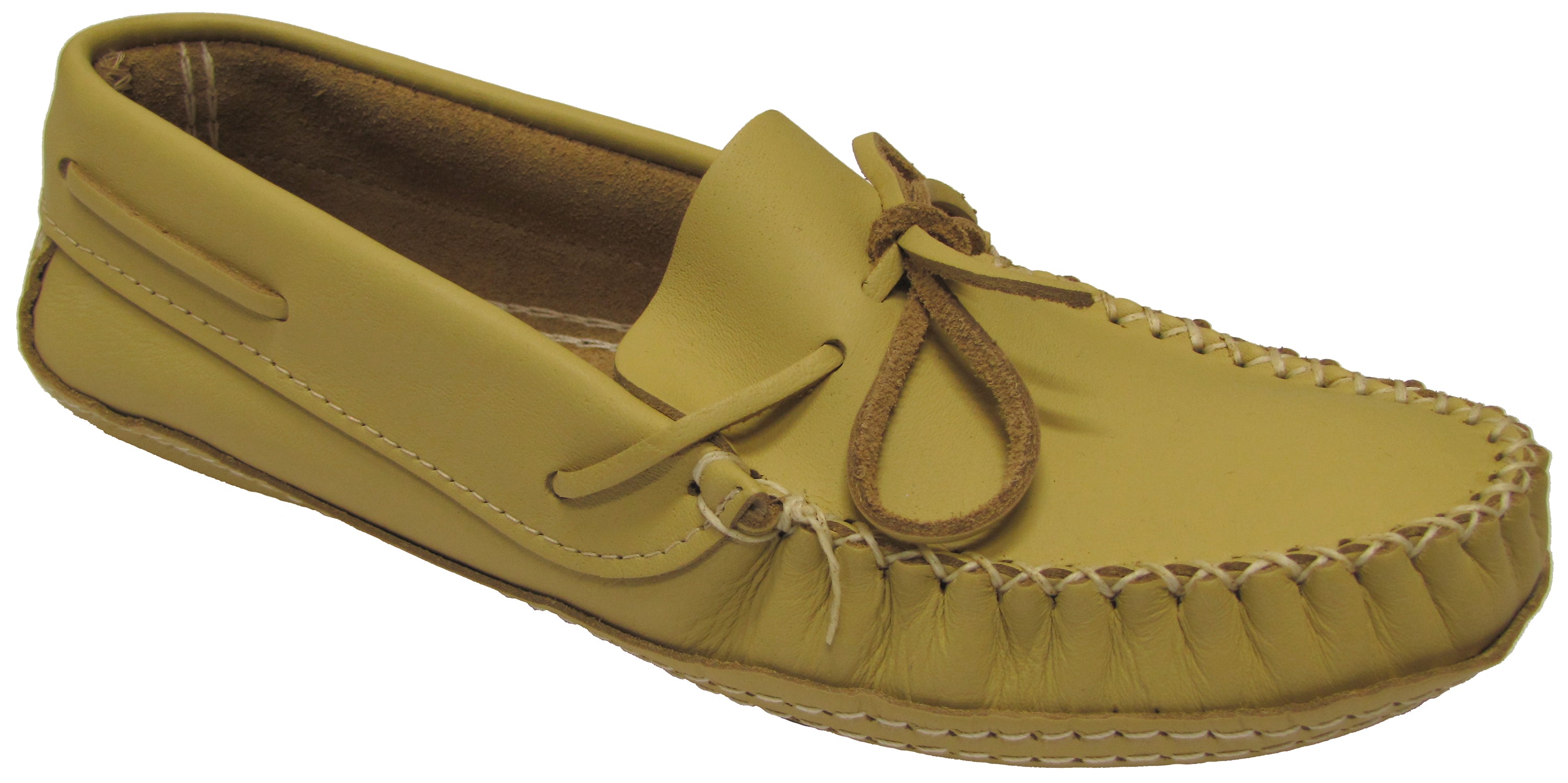 Men's Moccasins Wide Cream