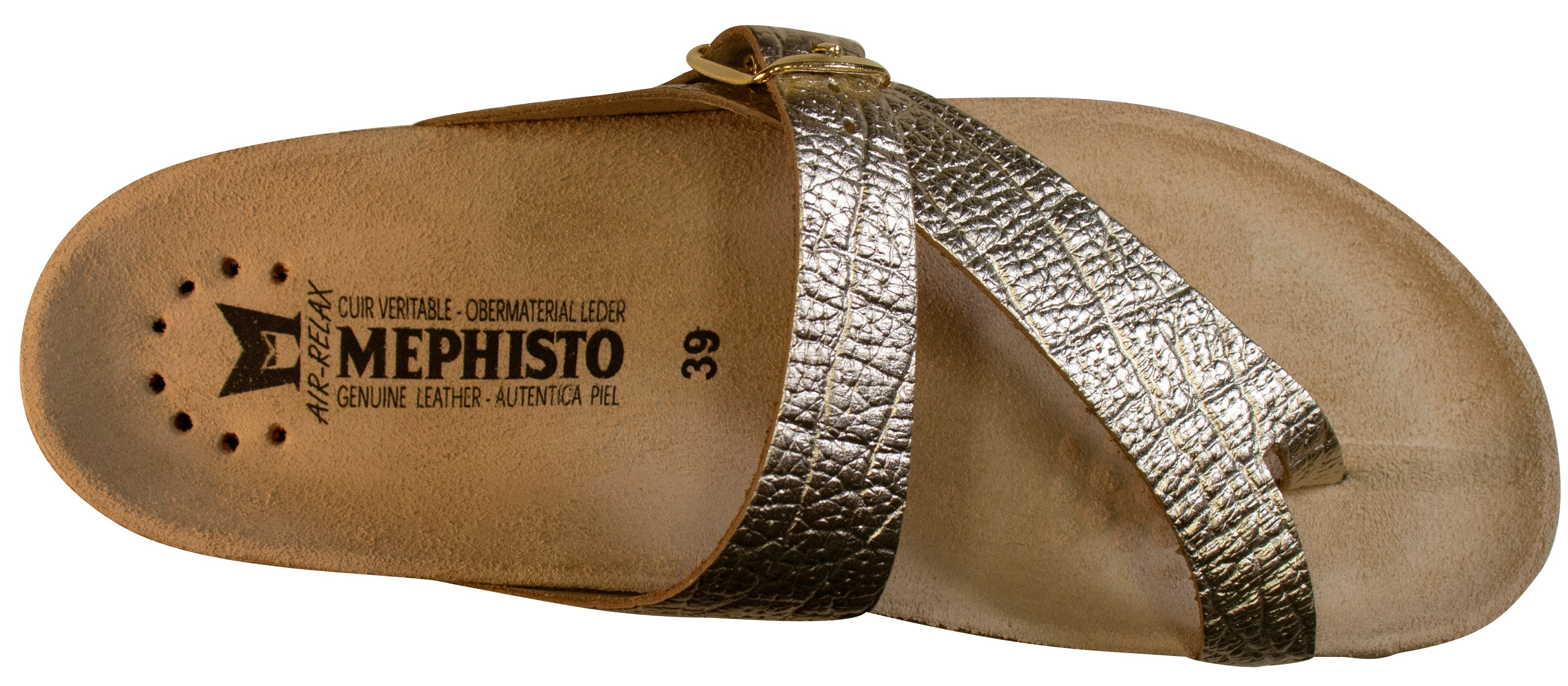 Sandale Helen pour femme de Mephisto, dorée