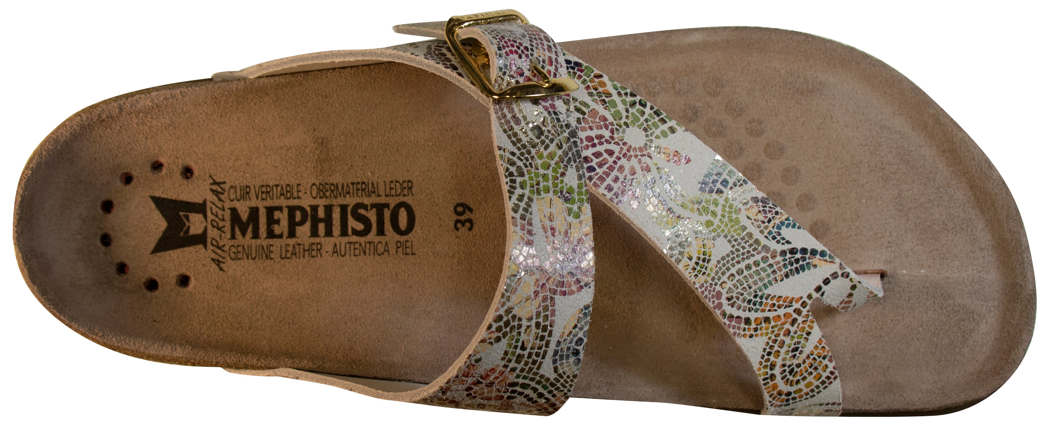 Sandale Helen Plus pour femme de Mephisto, Pompie multicolore 28677