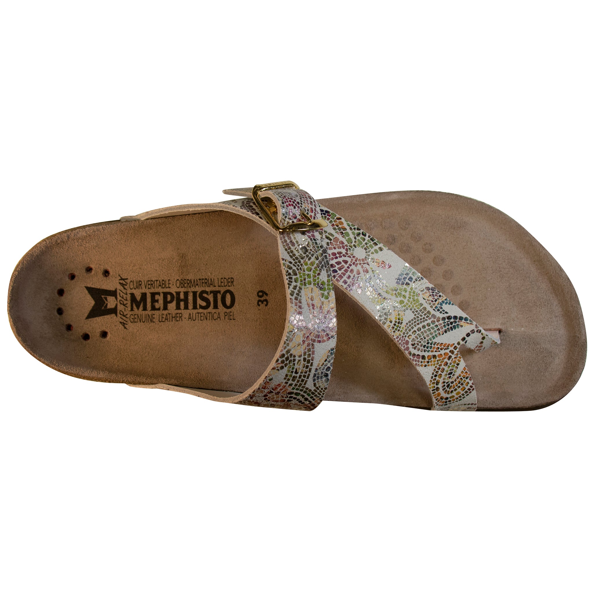 Mephisto Women's Helen Plus Sandal, Multicoloured Pompie 28677