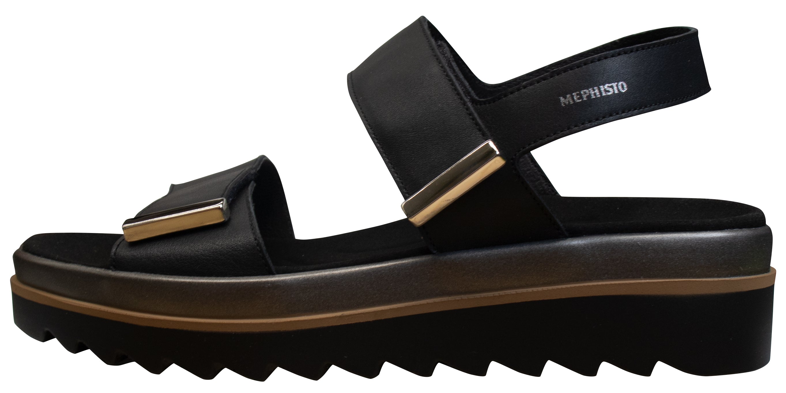 Sandales Dominica noires pour femme de Mephisto