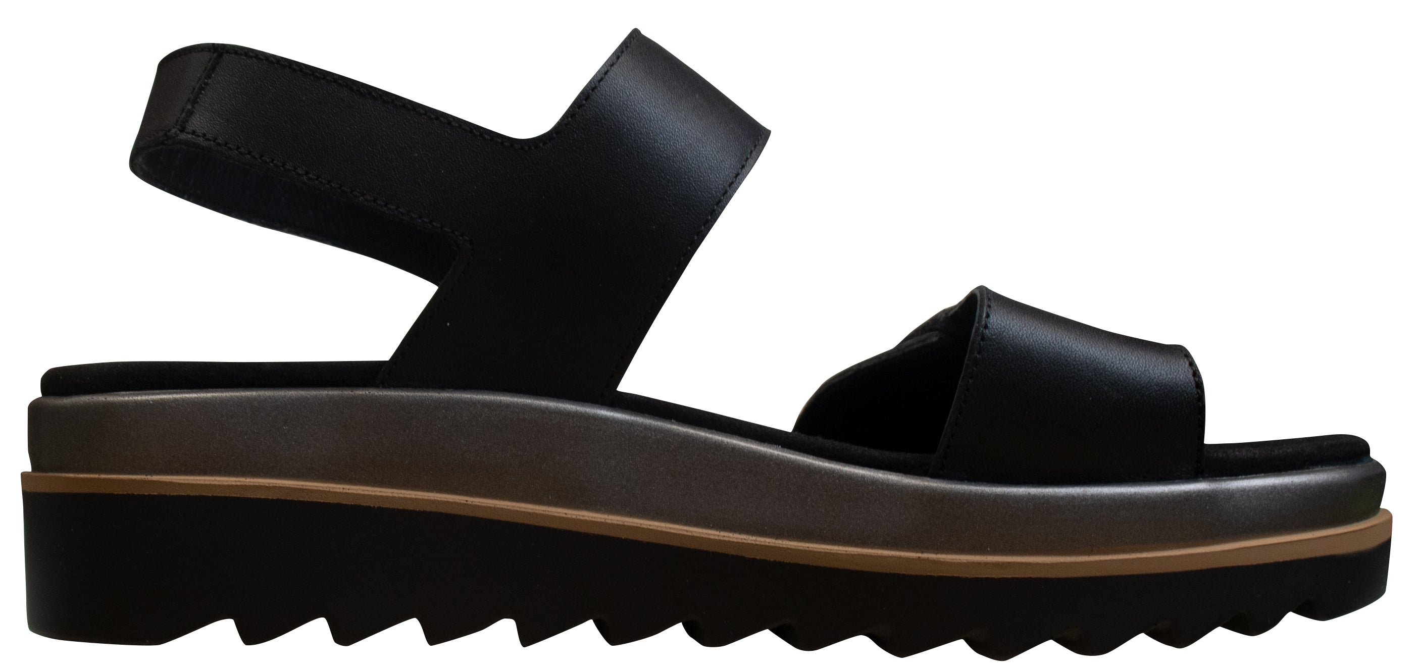 Sandales Dominica noires pour femme de Mephisto