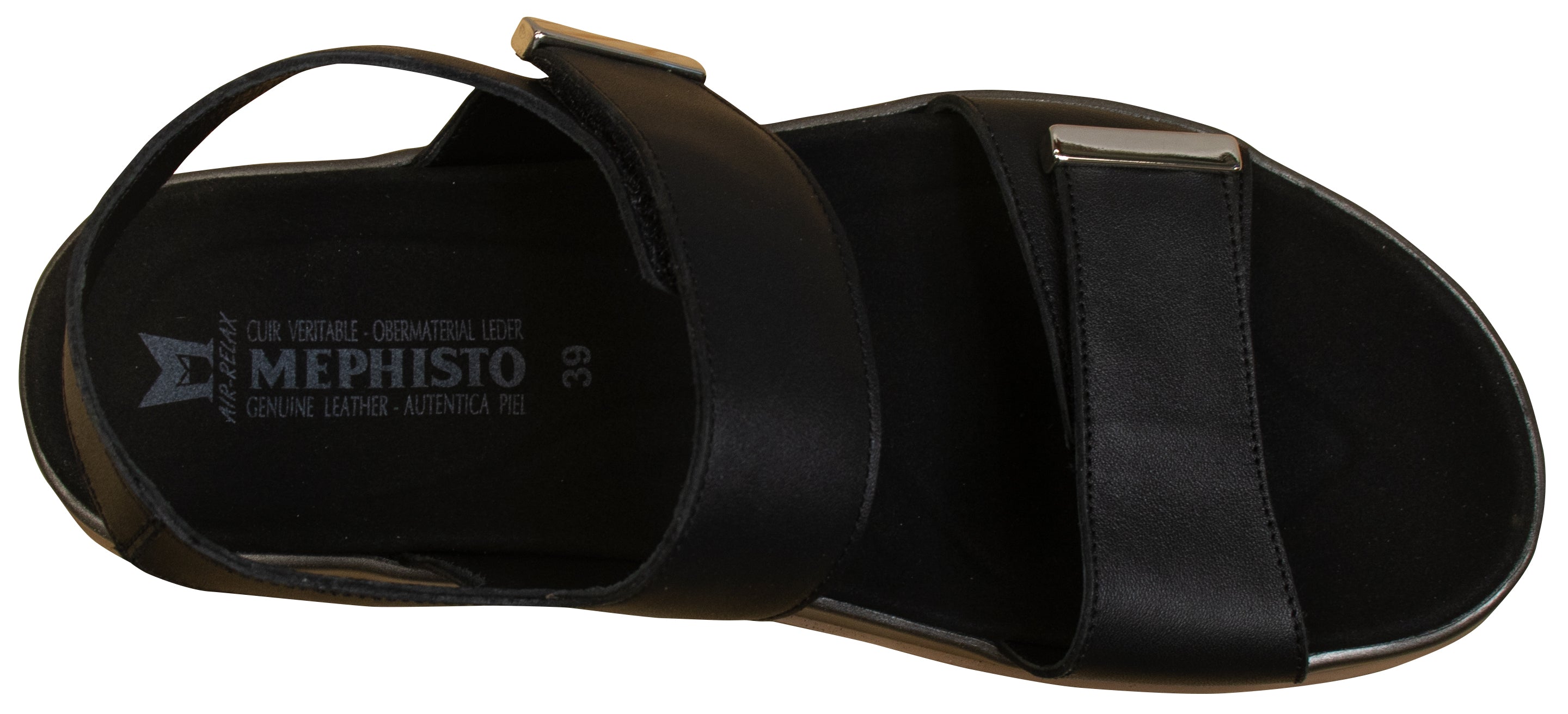 Sandales Dominica noires pour femme de Mephisto