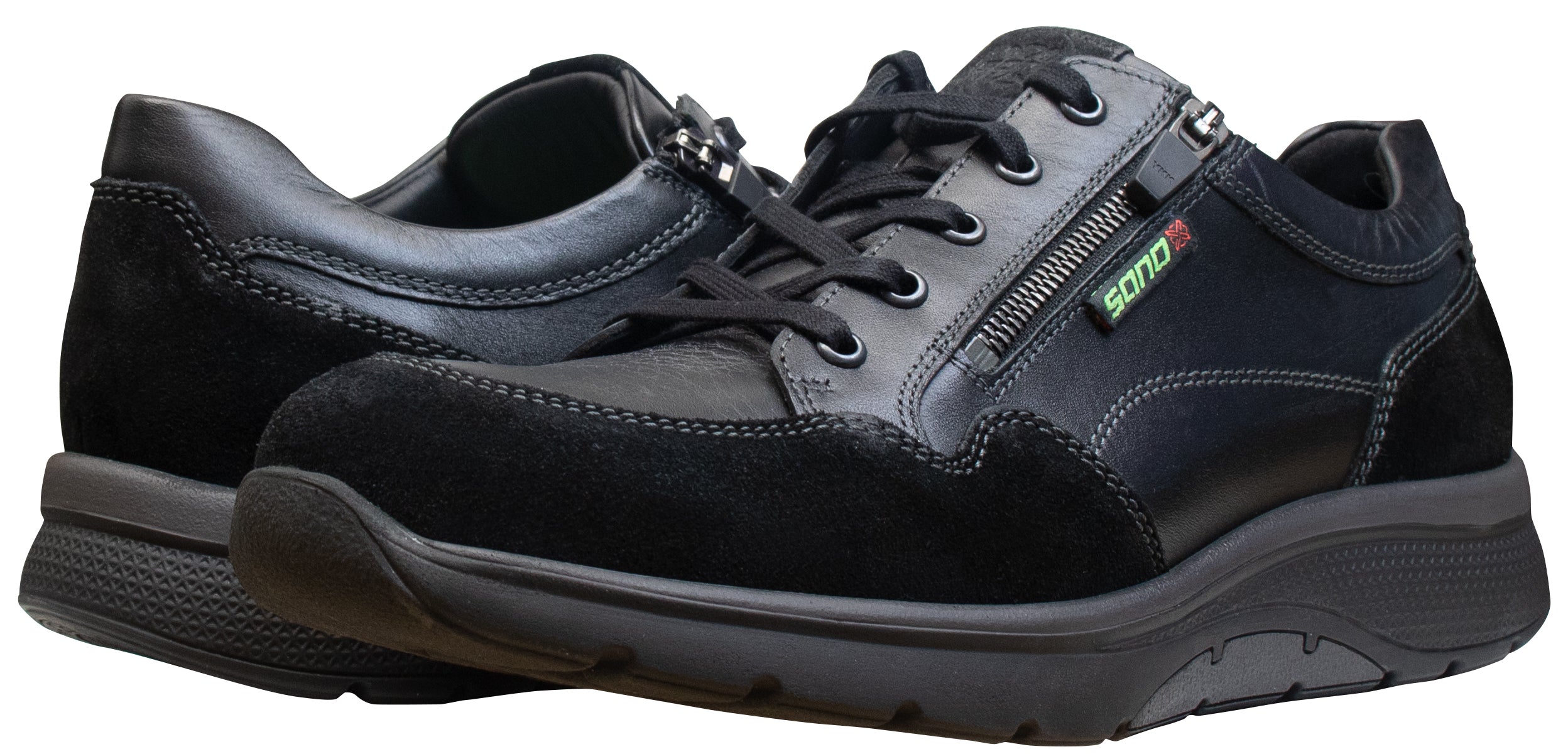 Chaussures de marche Alek pour homme, noires, Sano by Mephisto