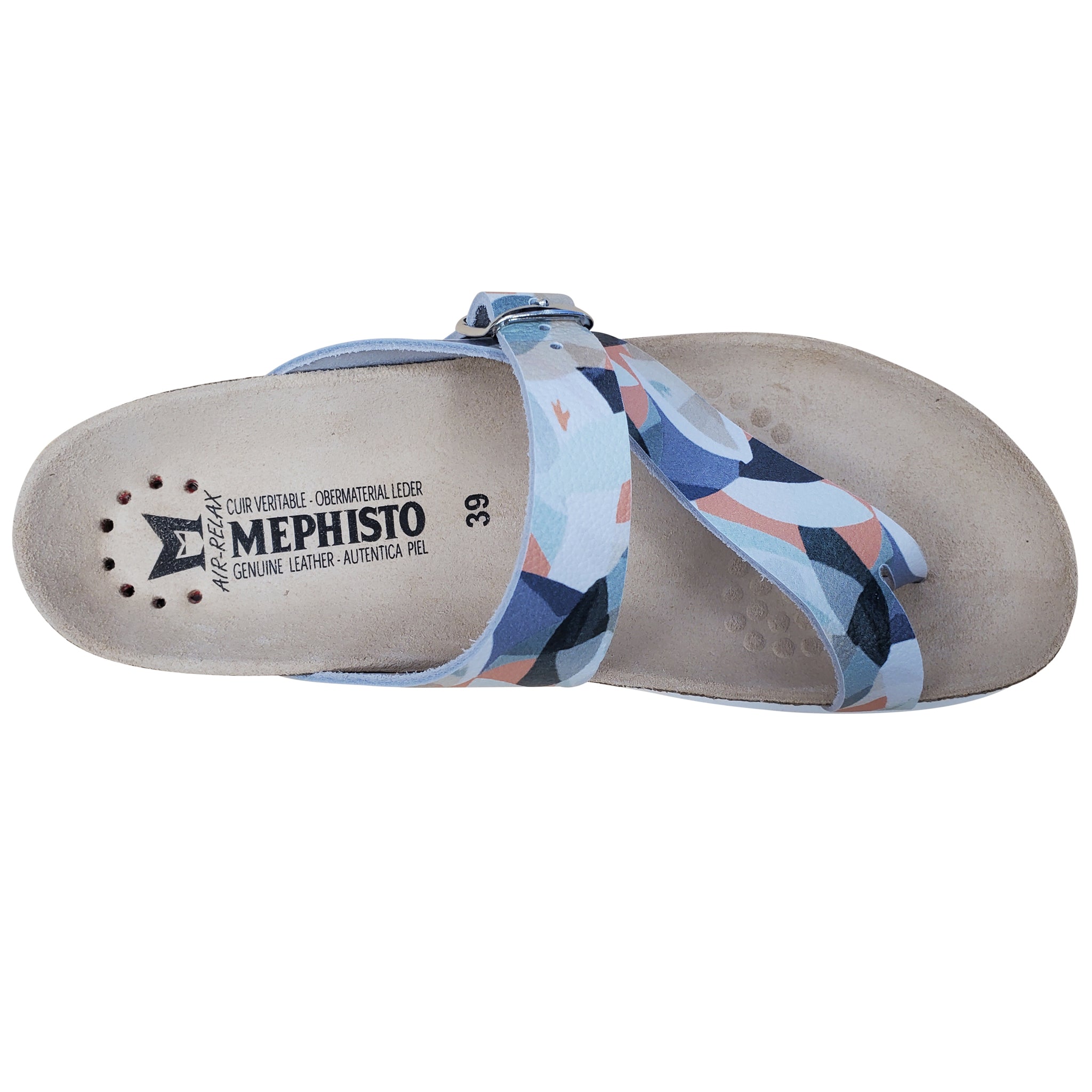 Sandale Mephisto Helen en bambou multicolore
