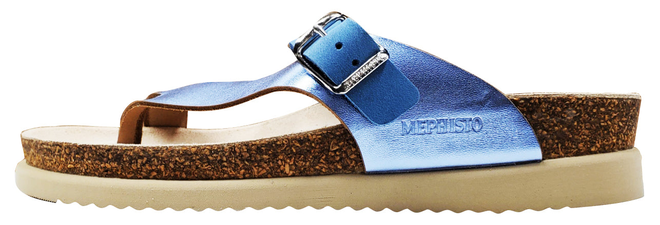Sandale Mephisto Helen bleu ciel Sandalbuck 6022N