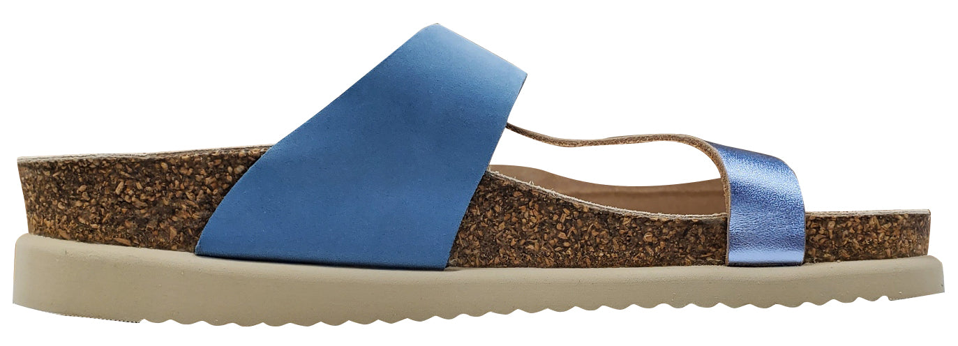 Sandale Mephisto Helen bleu ciel Sandalbuck 6022N