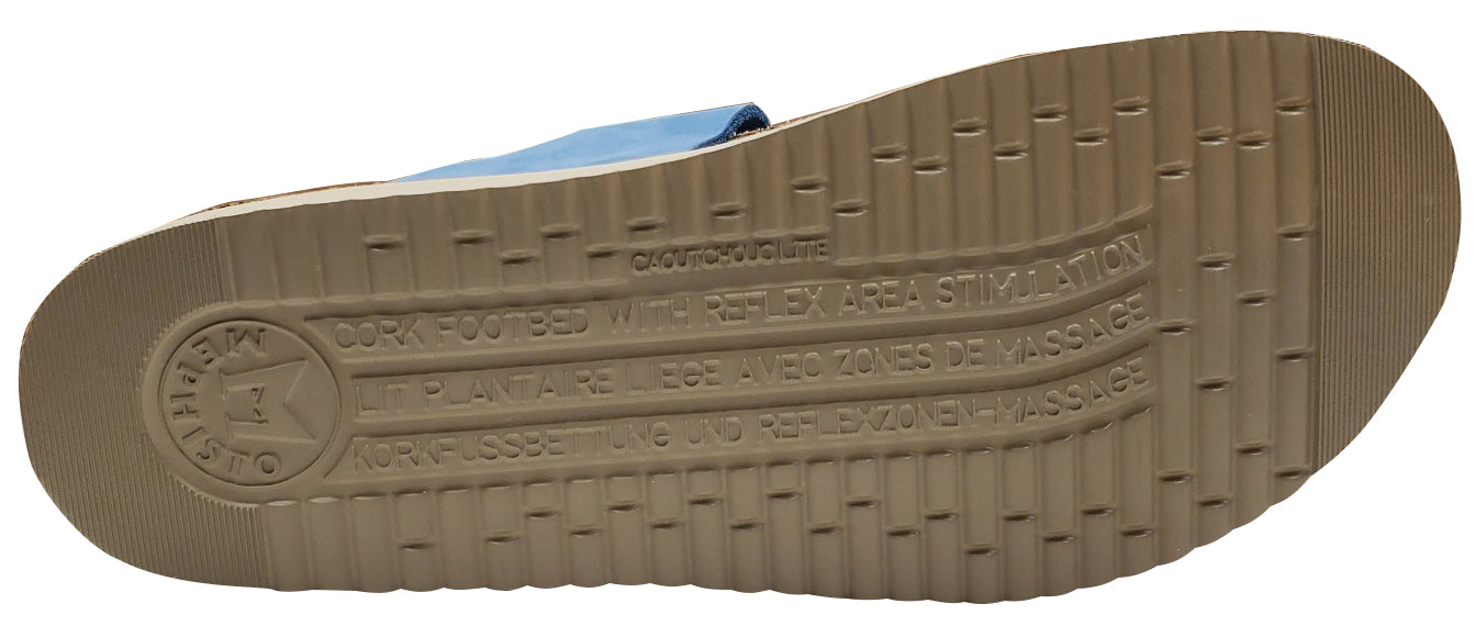 Sandale Mephisto Helen bleu ciel Sandalbuck 6022N
