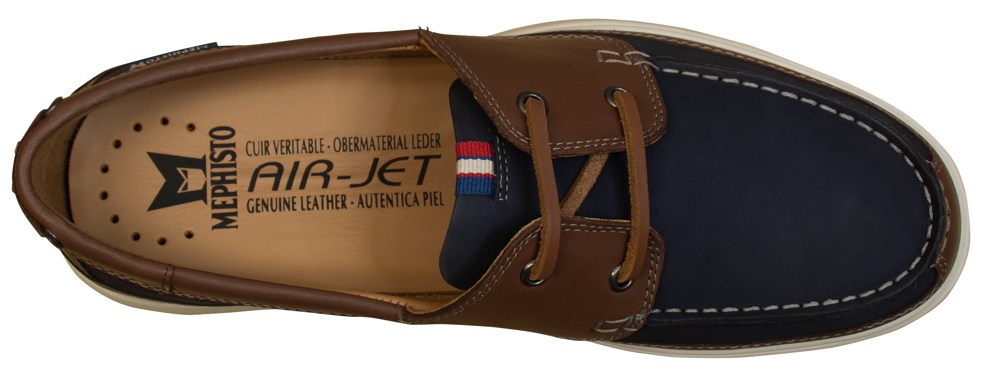 Chaussures bateau Trevis pour homme de Mephisto, bleu marine