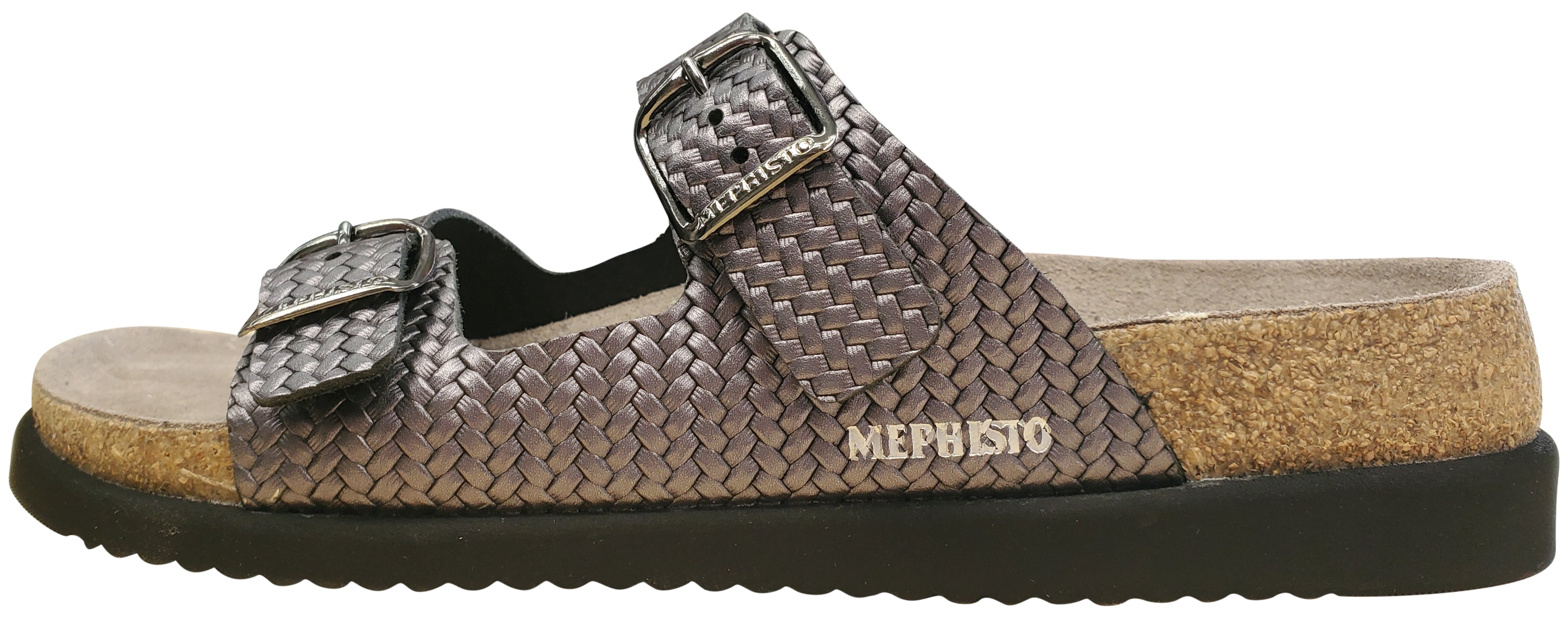 Sandale Helda Plus pour femme de Mephisto, grise torsadée