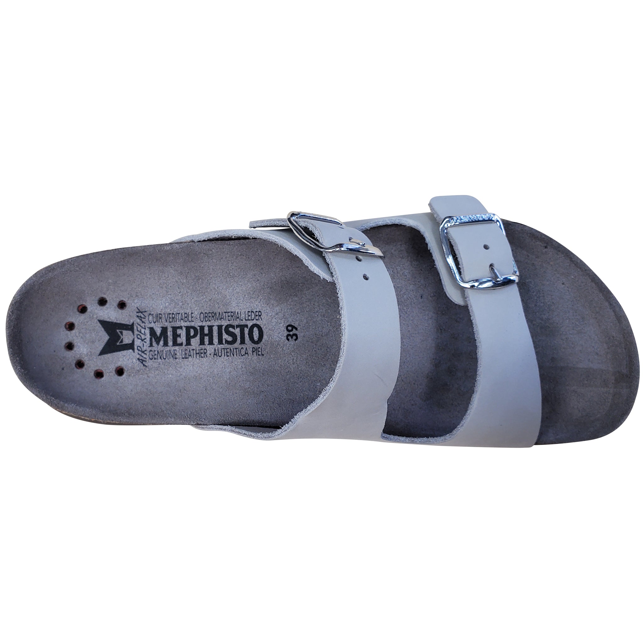 Mephisto Women's Helda Sandal Plus, Fog Sandalbuck