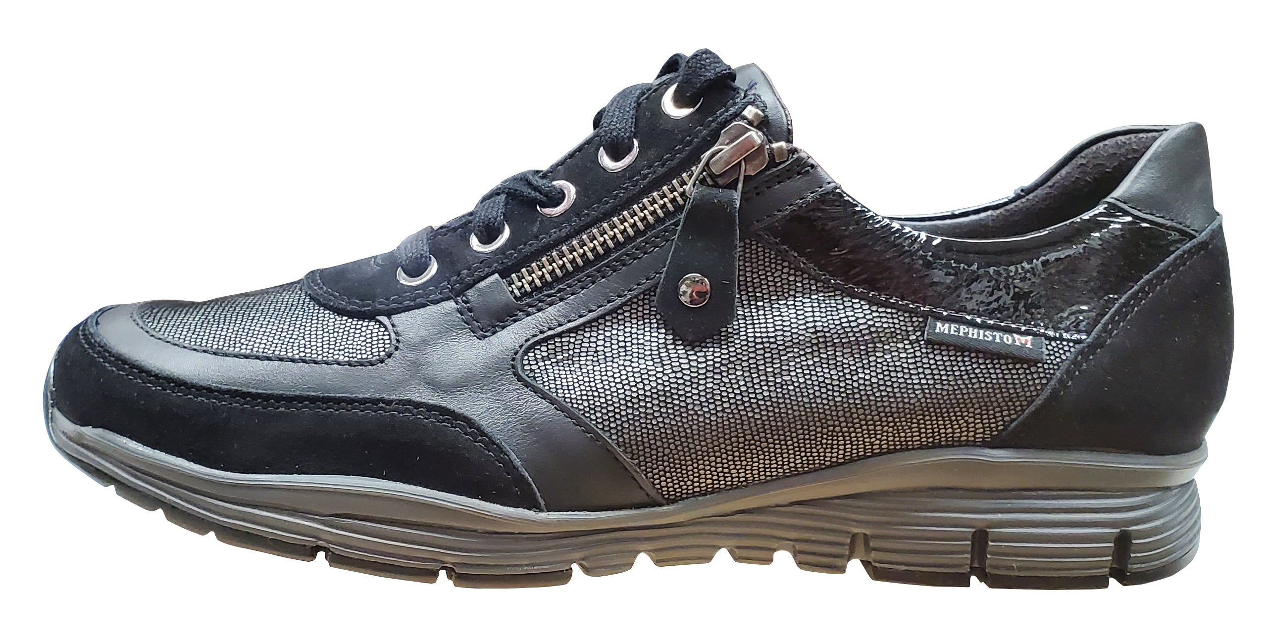 Chaussures de marche Mephisto Ylona pour femme, noires