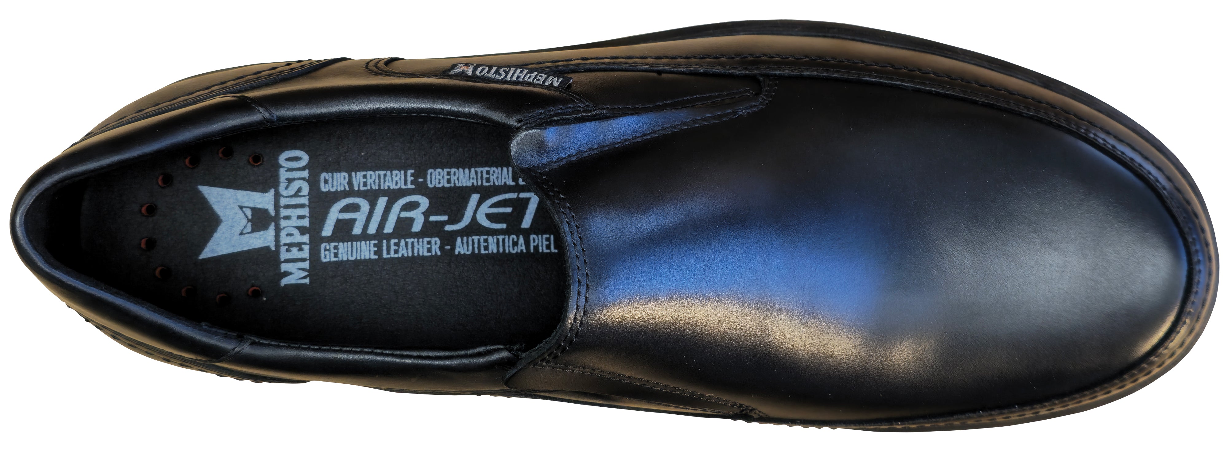 Chaussures de marche Mephisto Andy pour homme, noires