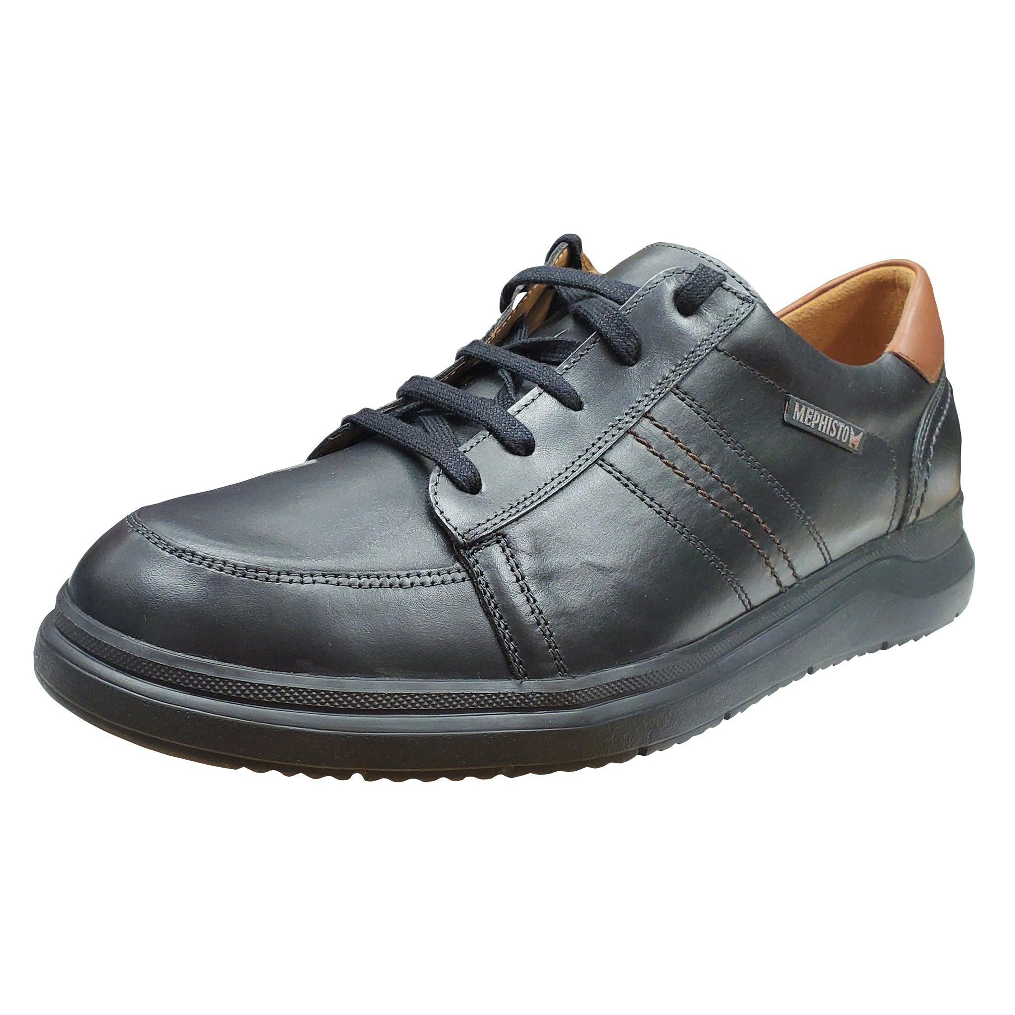 Chaussures de marche Mephisto Amelio pour homme, noires