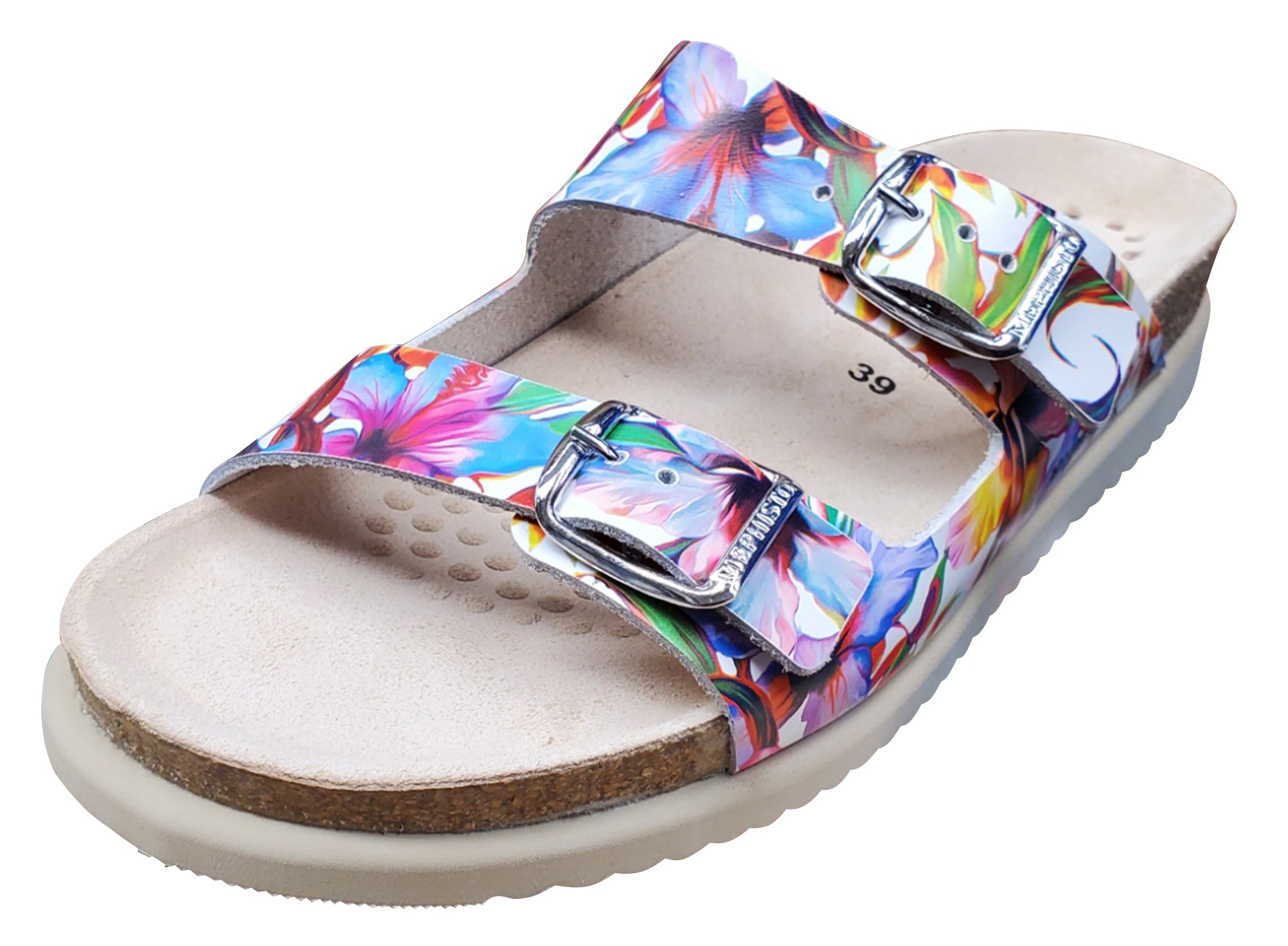 Sandale Harmony pour femme Mephisto à motif floral multicolore