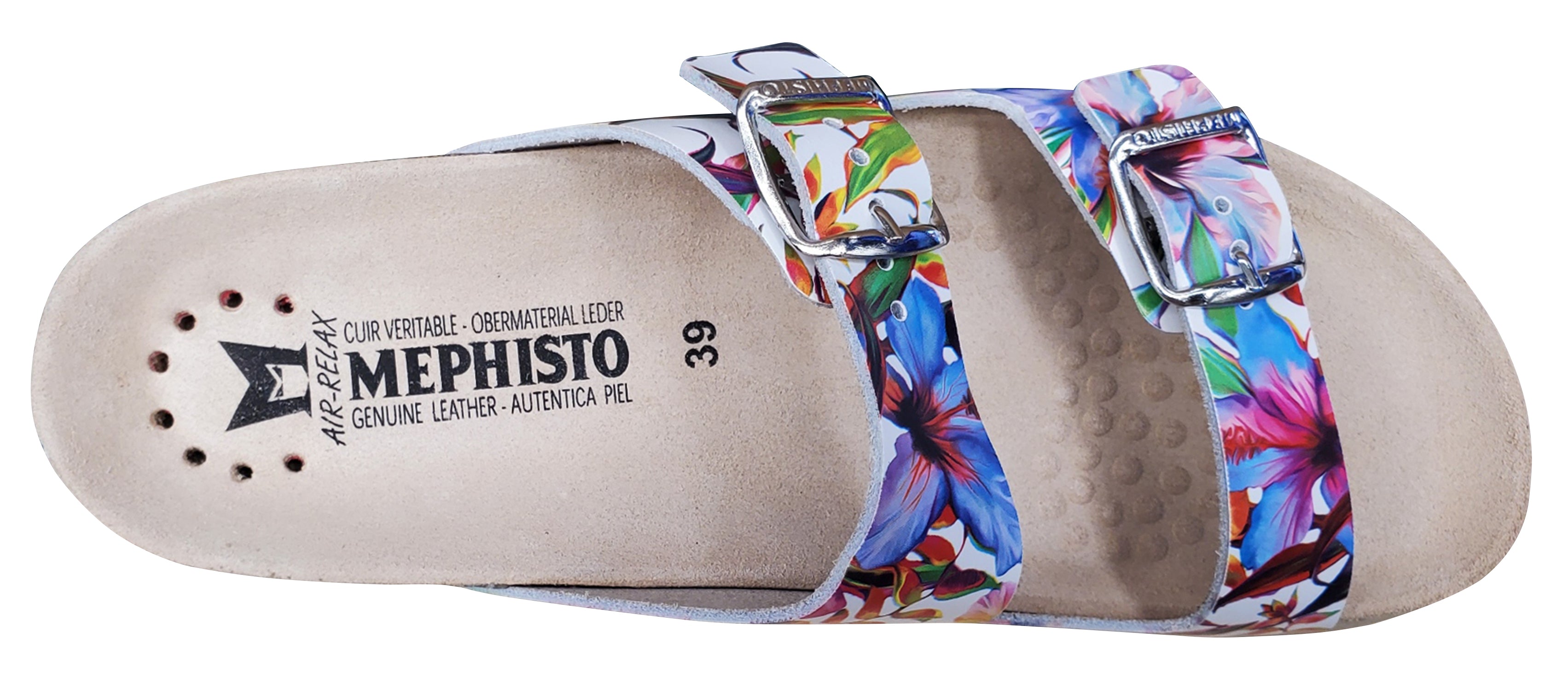 Sandale Harmony pour femme Mephisto à motif floral multicolore