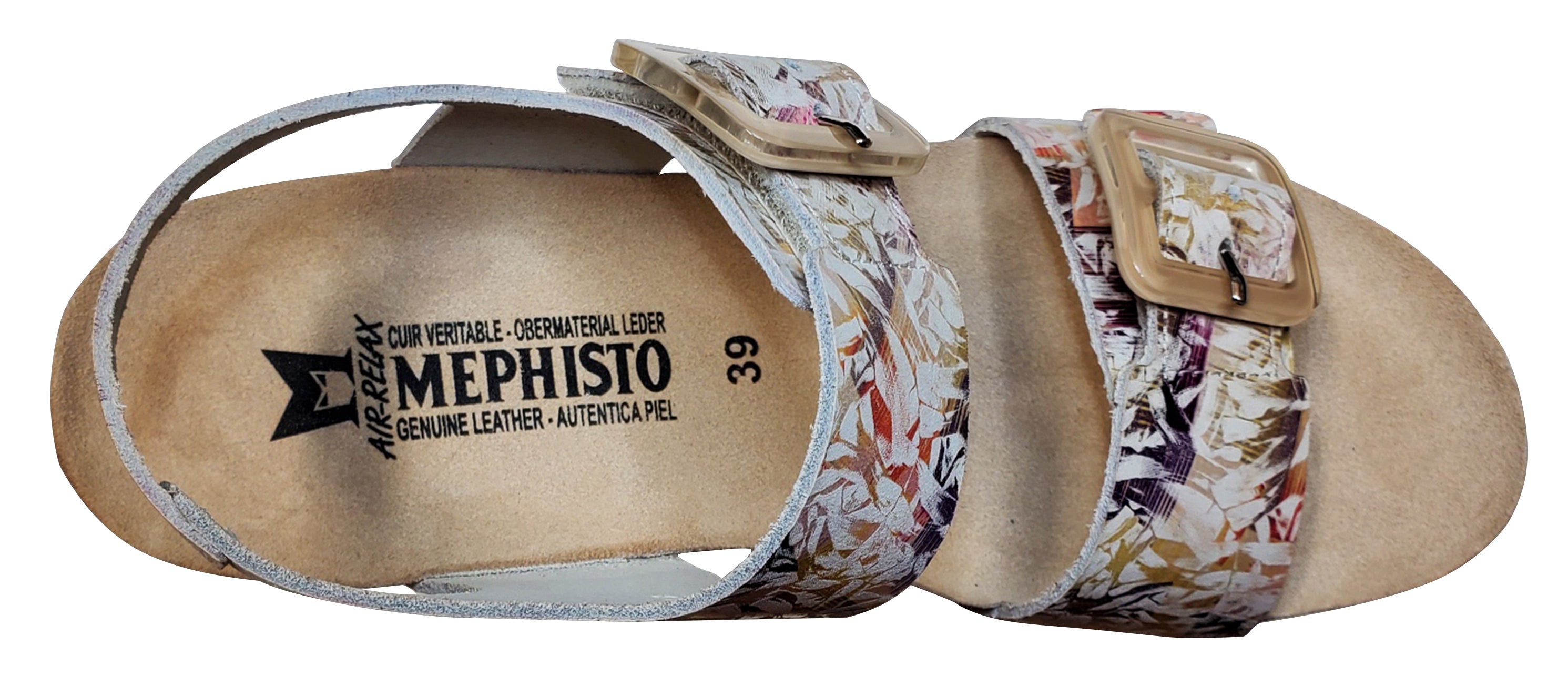 Sandale compensée Lissia pour femme de Mephisto, multicolore, Jamaïque
