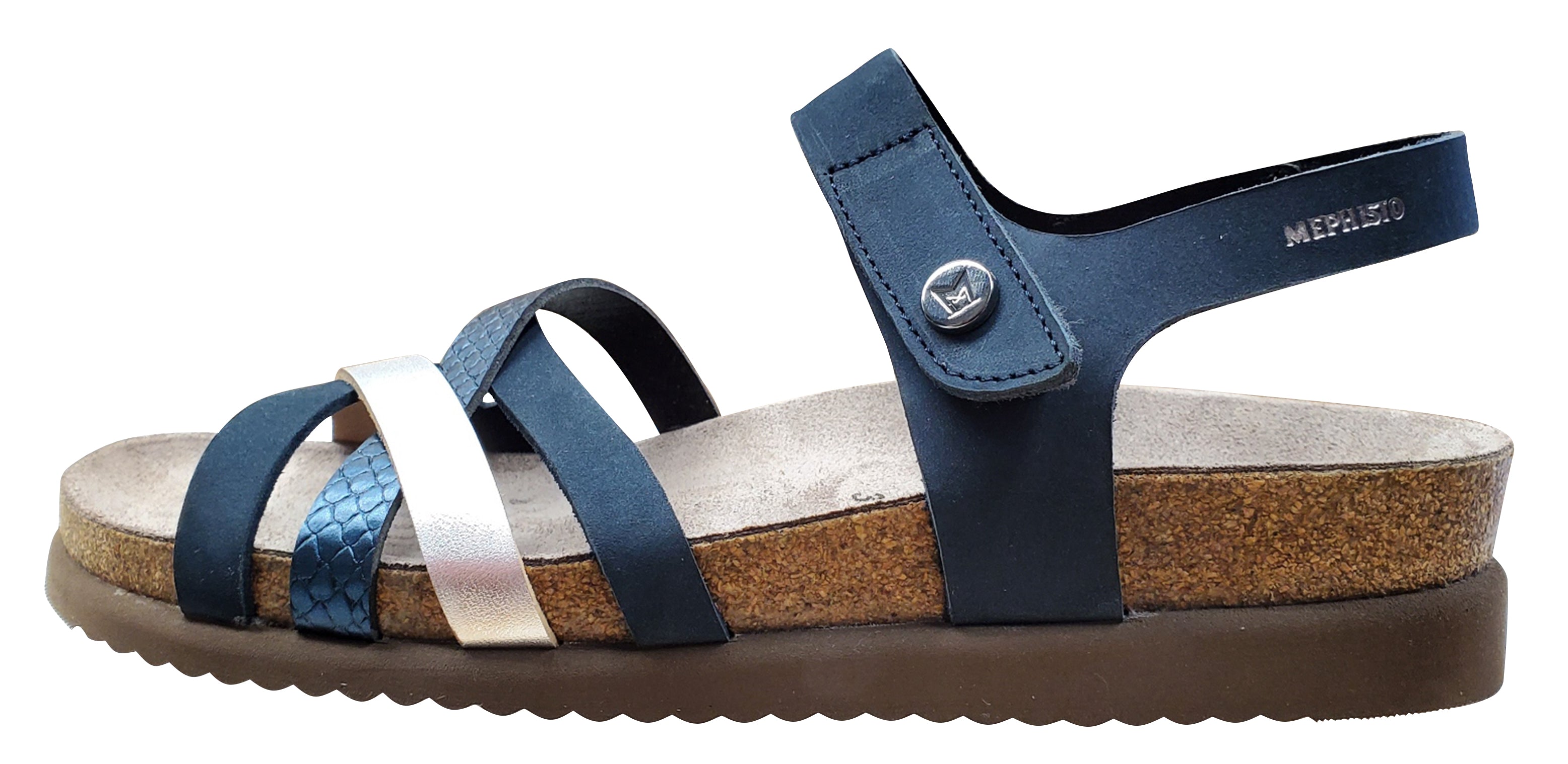 Sandale Mephisto Halinka bleu marine Sandalbuck