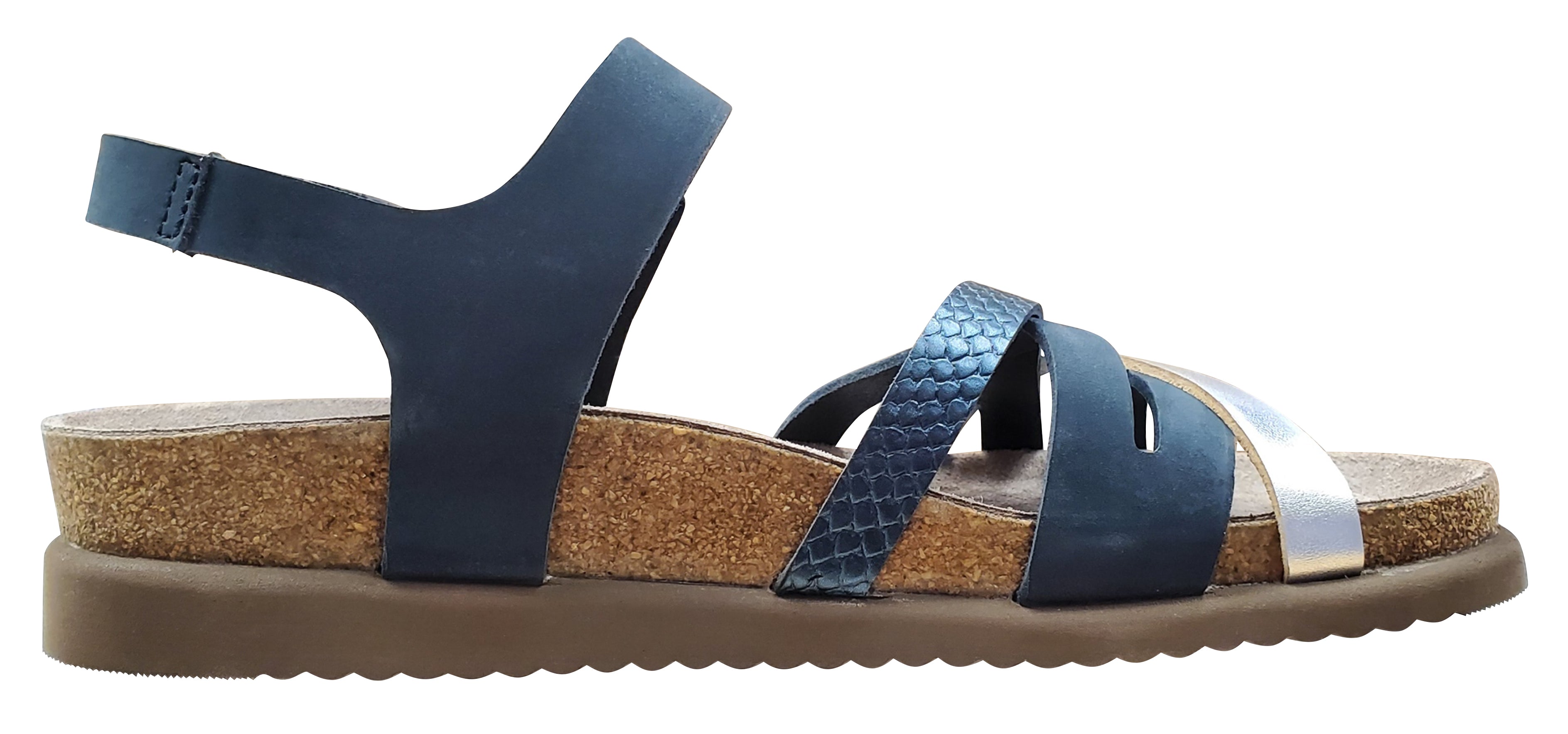 Sandale Mephisto Halinka bleu marine Sandalbuck