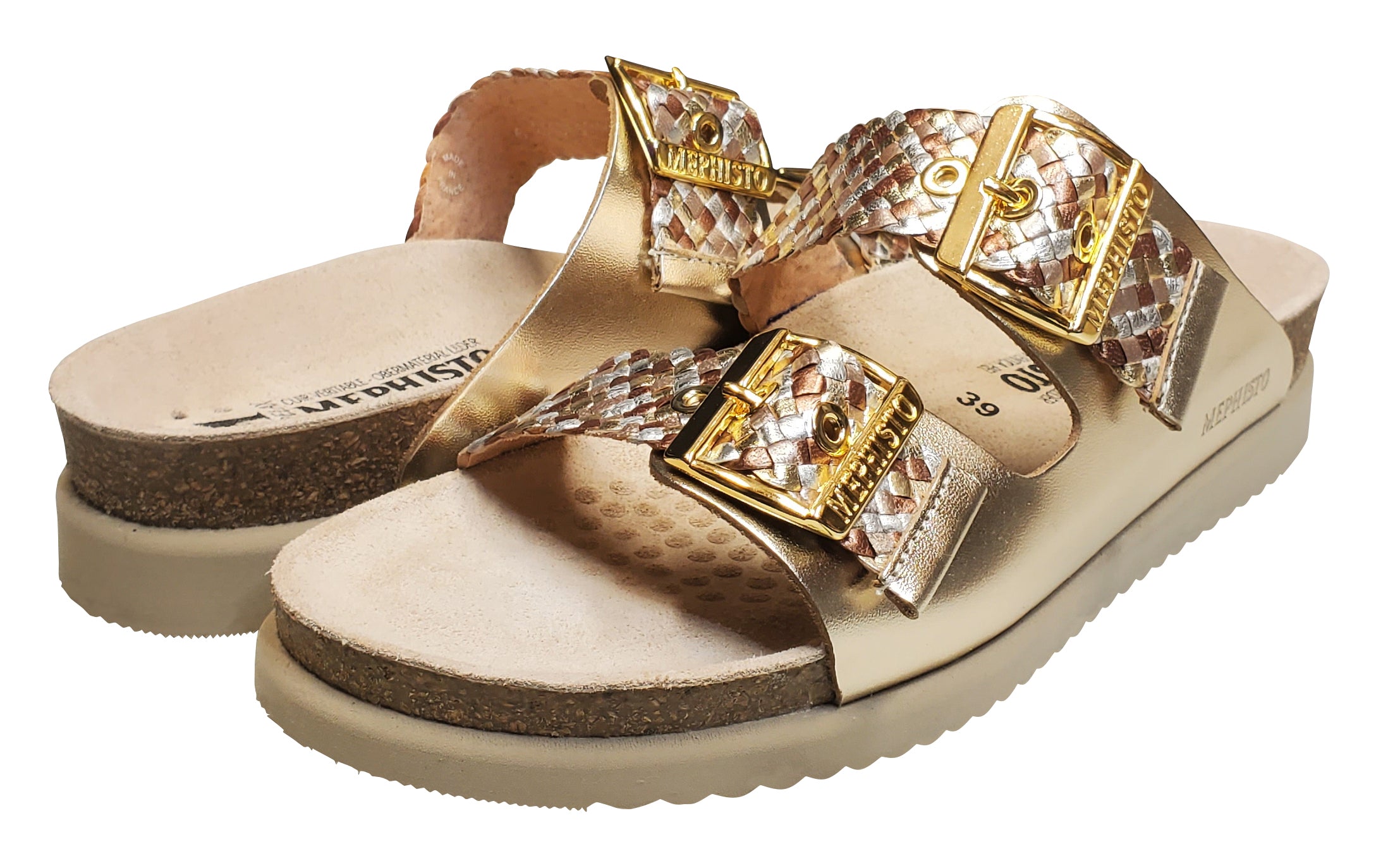 Sandale Hester Twist pour femme de Mephisto, dorée, Vega