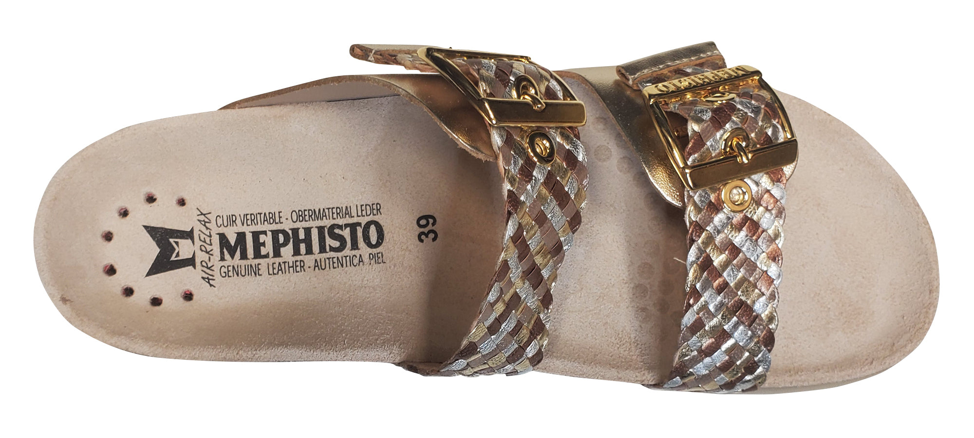Sandale Hester Twist pour femme de Mephisto, dorée, Vega