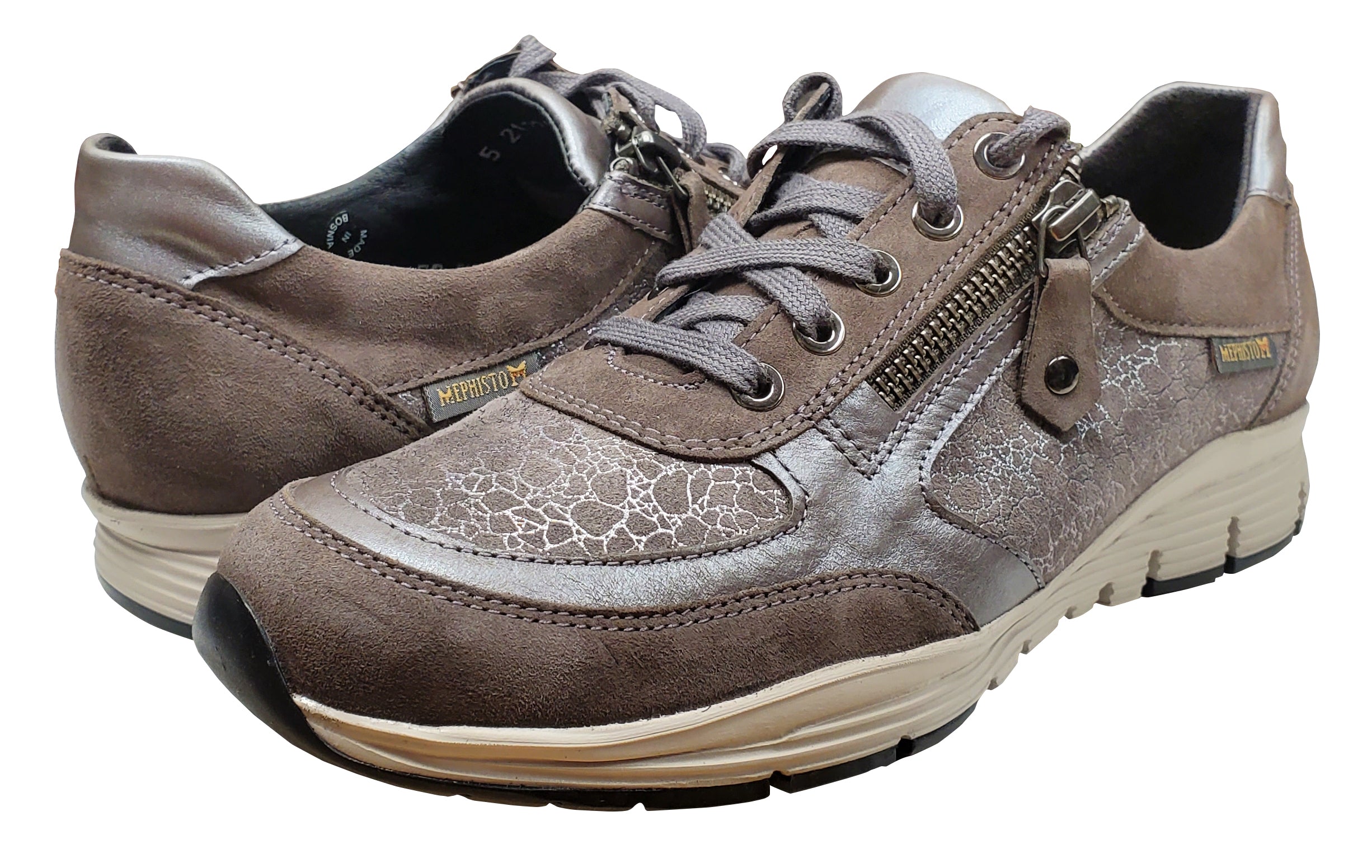 Chaussures de marche Ylona pour femme de Mephisto, couleur taupe foncé