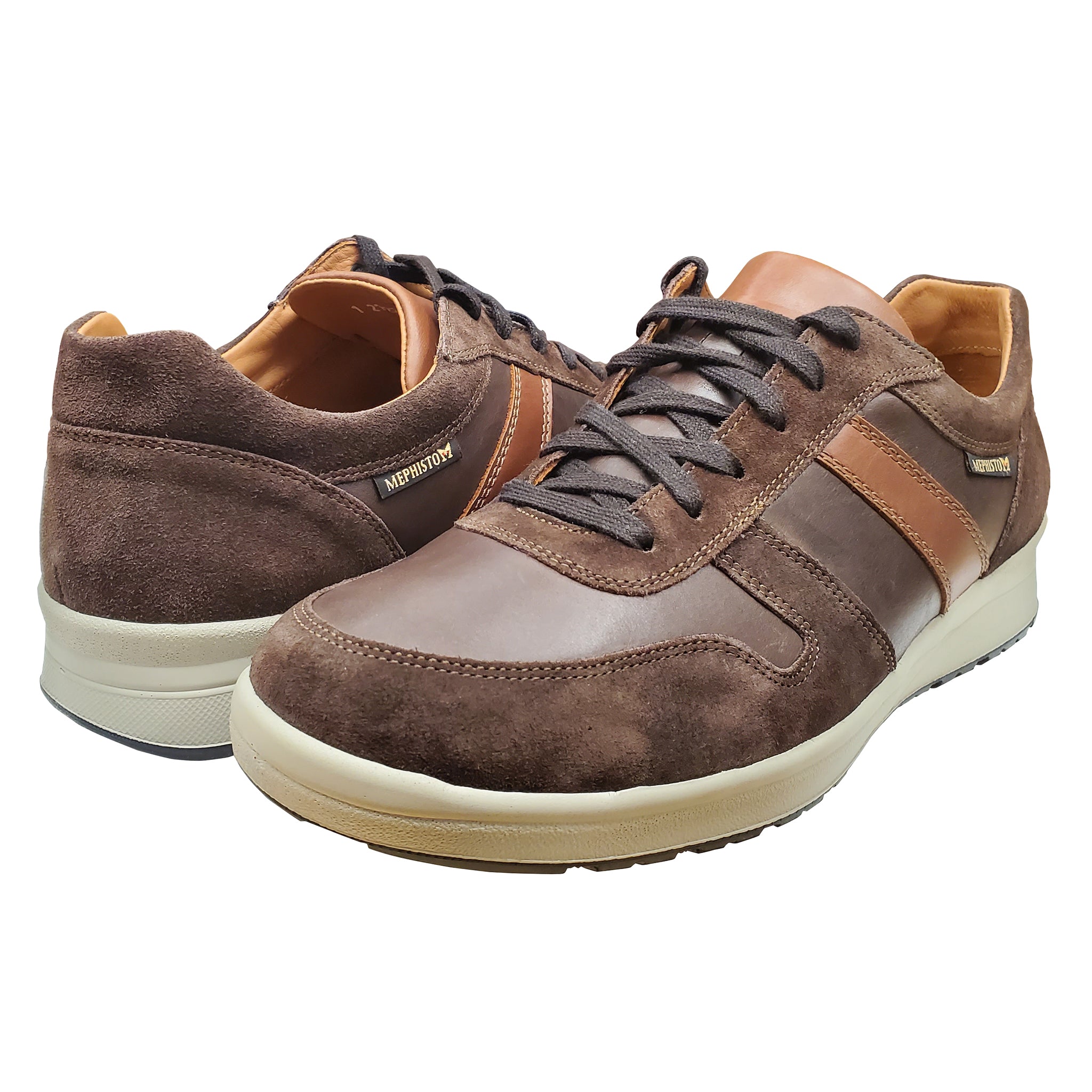 Chaussures de marche Mephisto Vito pour homme, marron foncé