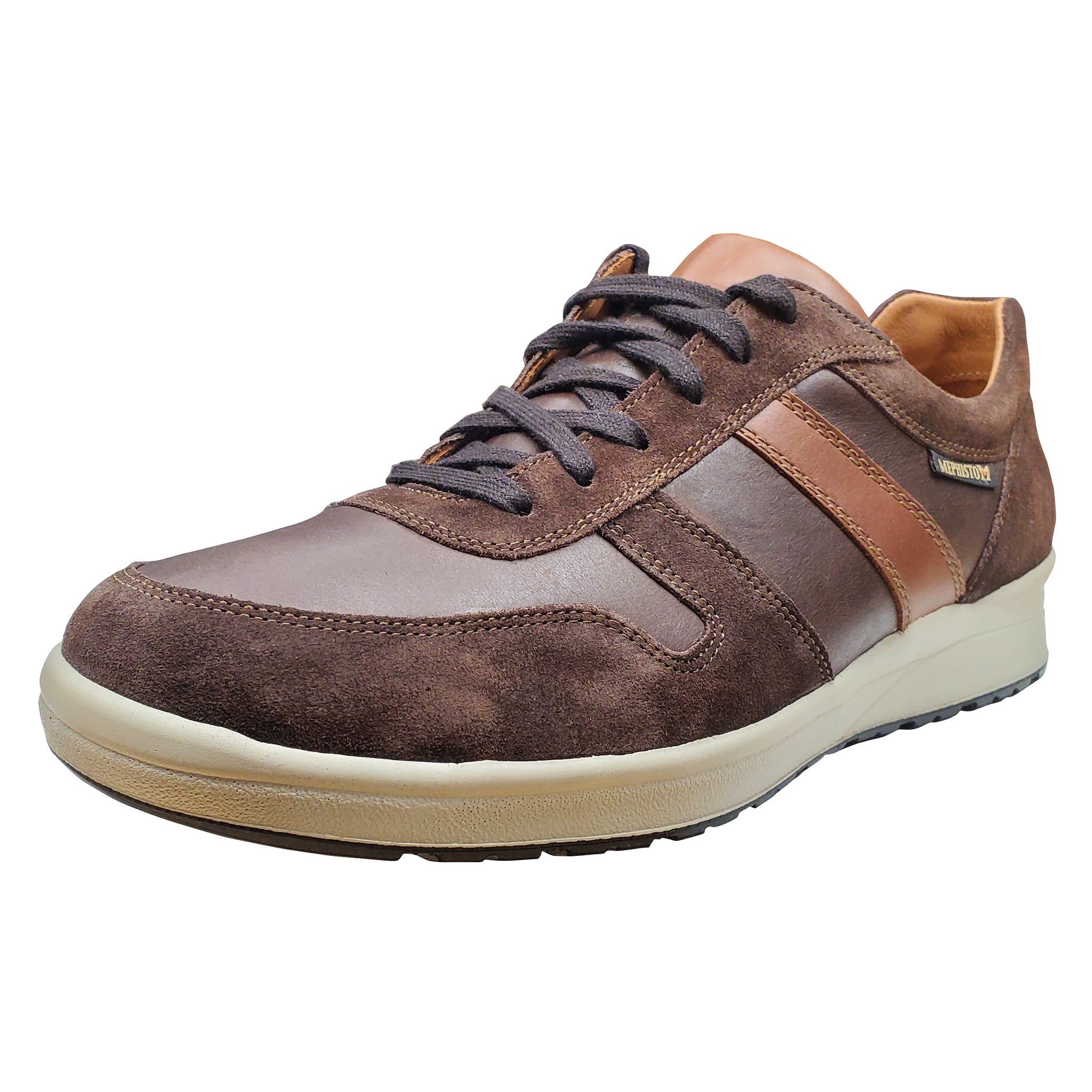 Chaussures de marche Mephisto Vito pour homme, marron foncé