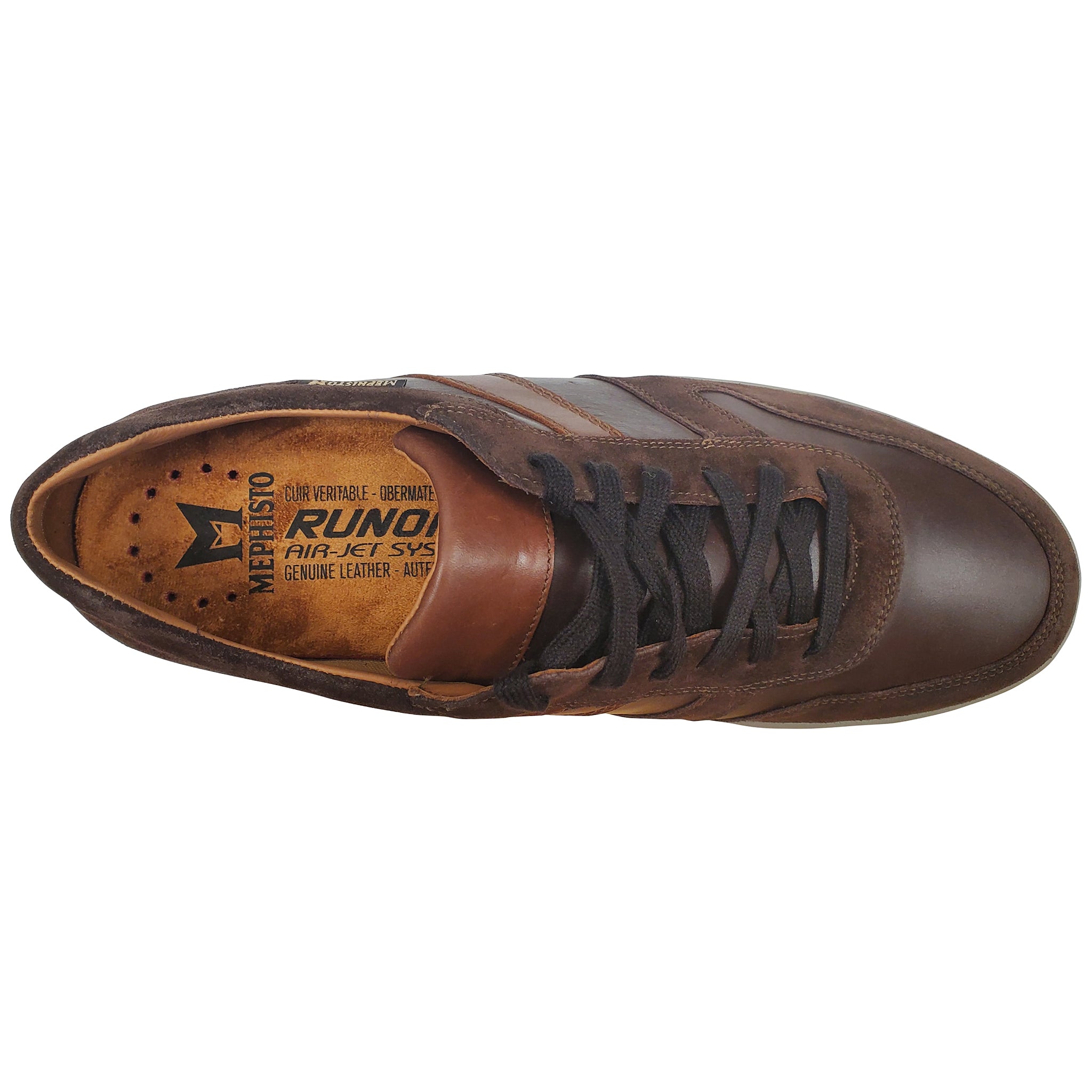 Chaussures de marche Mephisto Vito pour homme, marron foncé