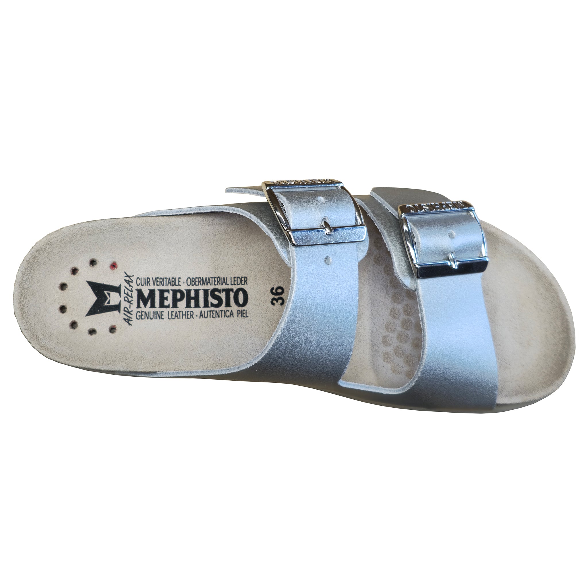Sandale Hester pour femme Mephisto Argent Perla