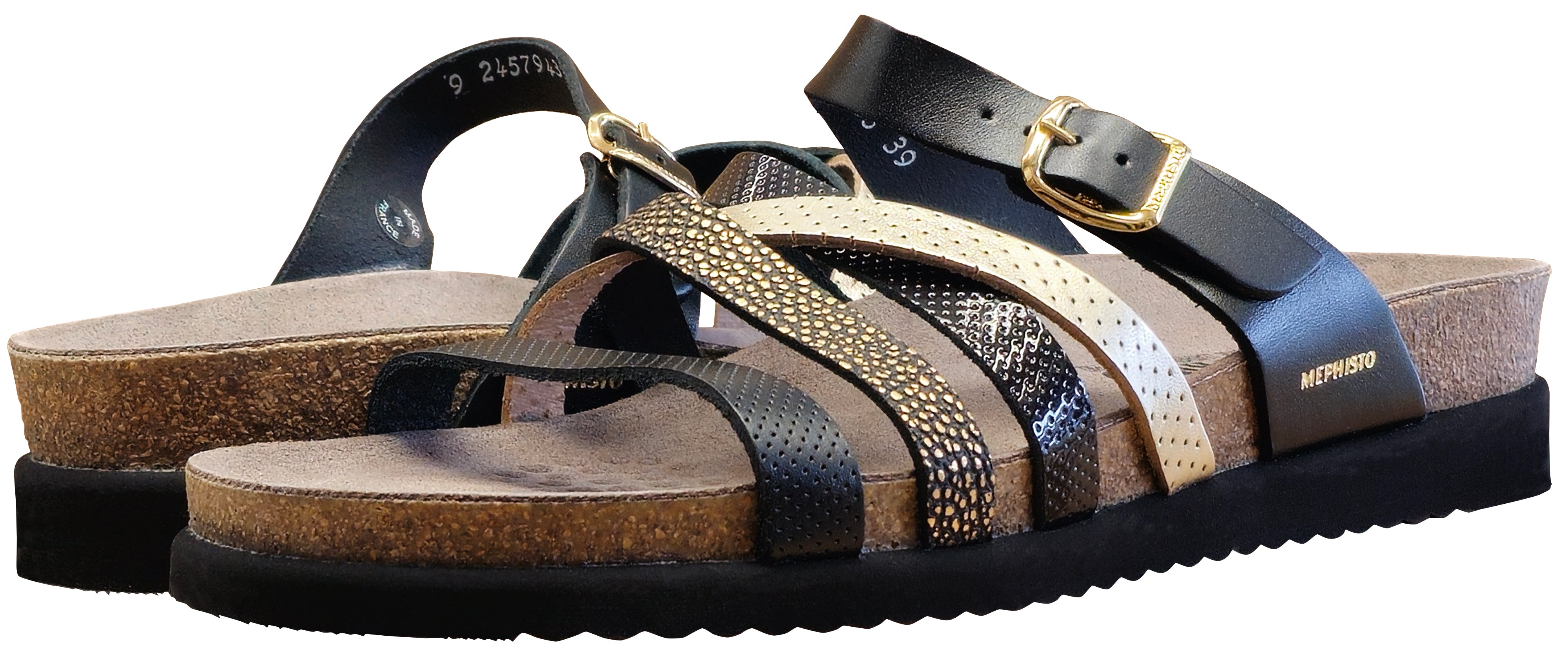 Sandale Huleda noire pour femme de Mephisto