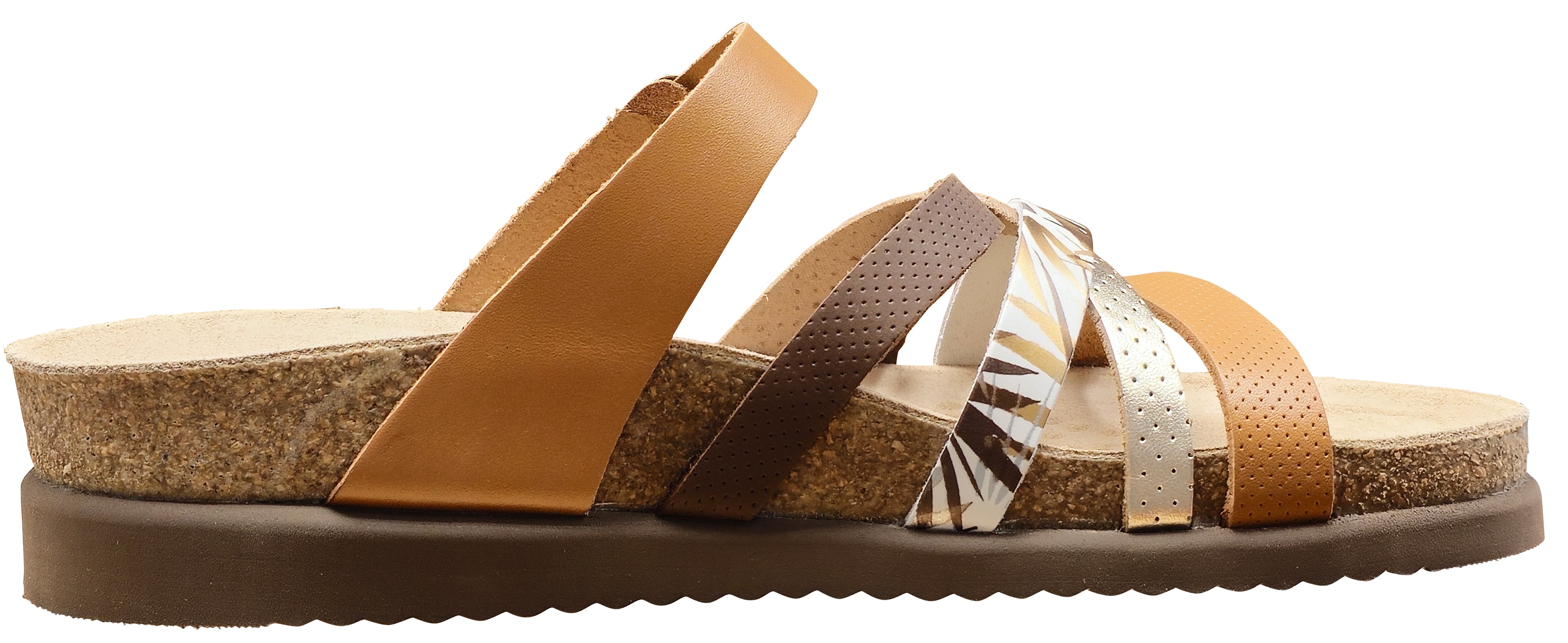 Sandale Huleda pour femme Mephisto, couleur camel argenté
