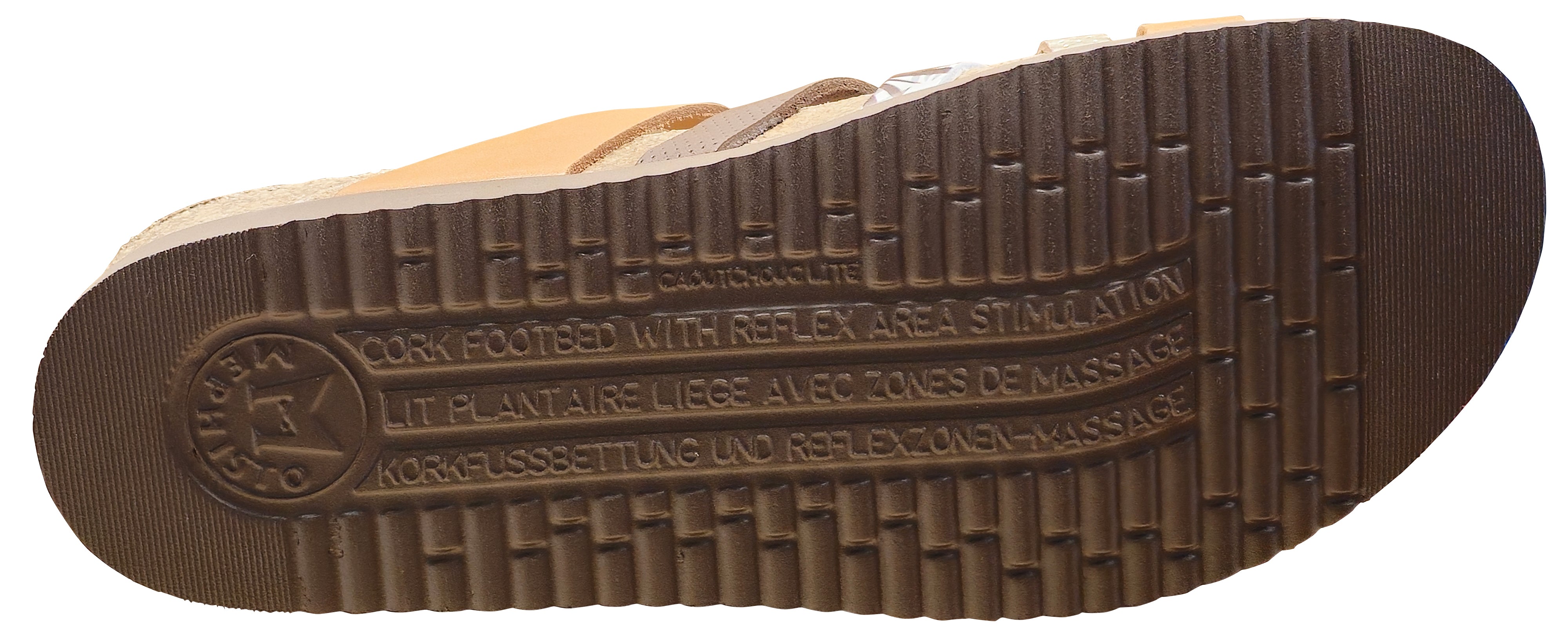 Sandale Huleda pour femme Mephisto, couleur camel argenté