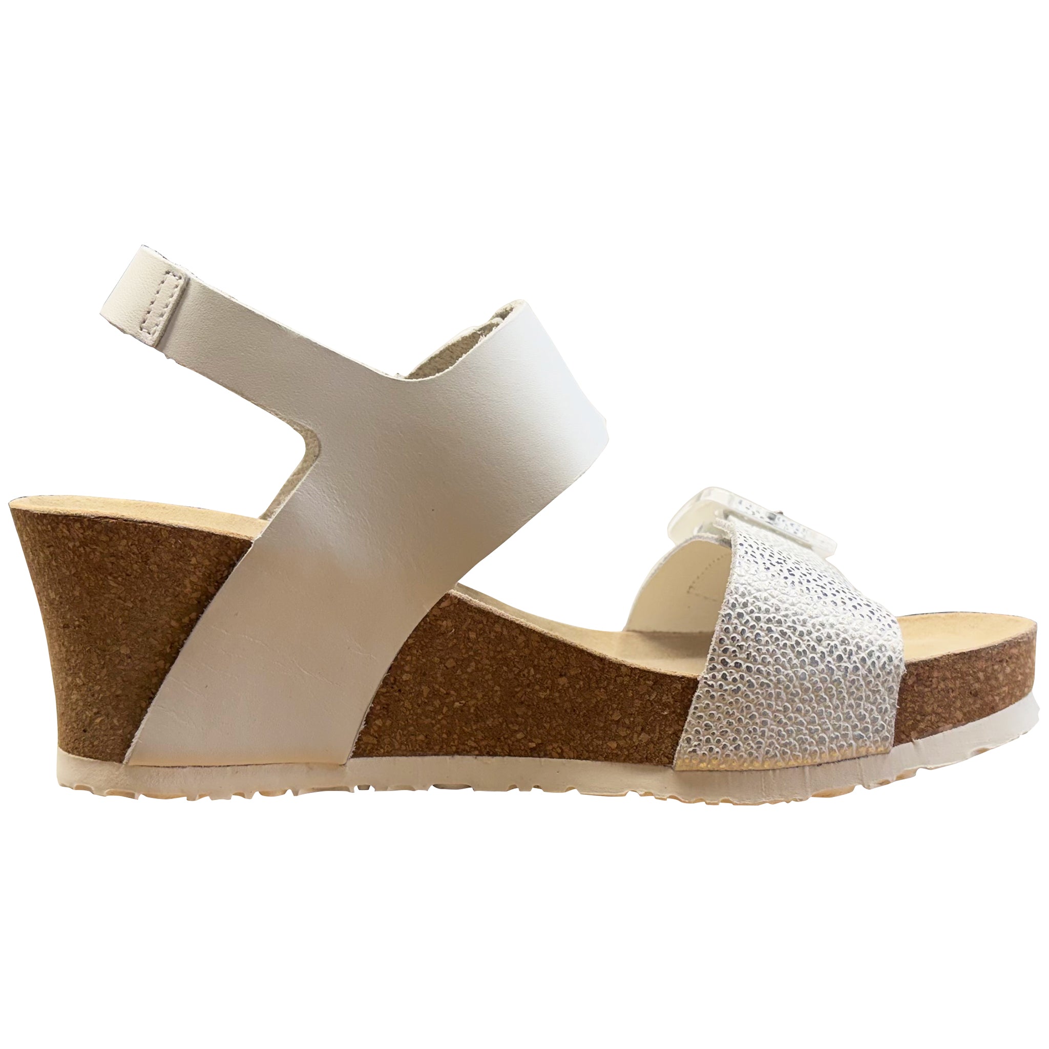 Sandale compensée Lissia pour femme de Mephisto, blanche Condor