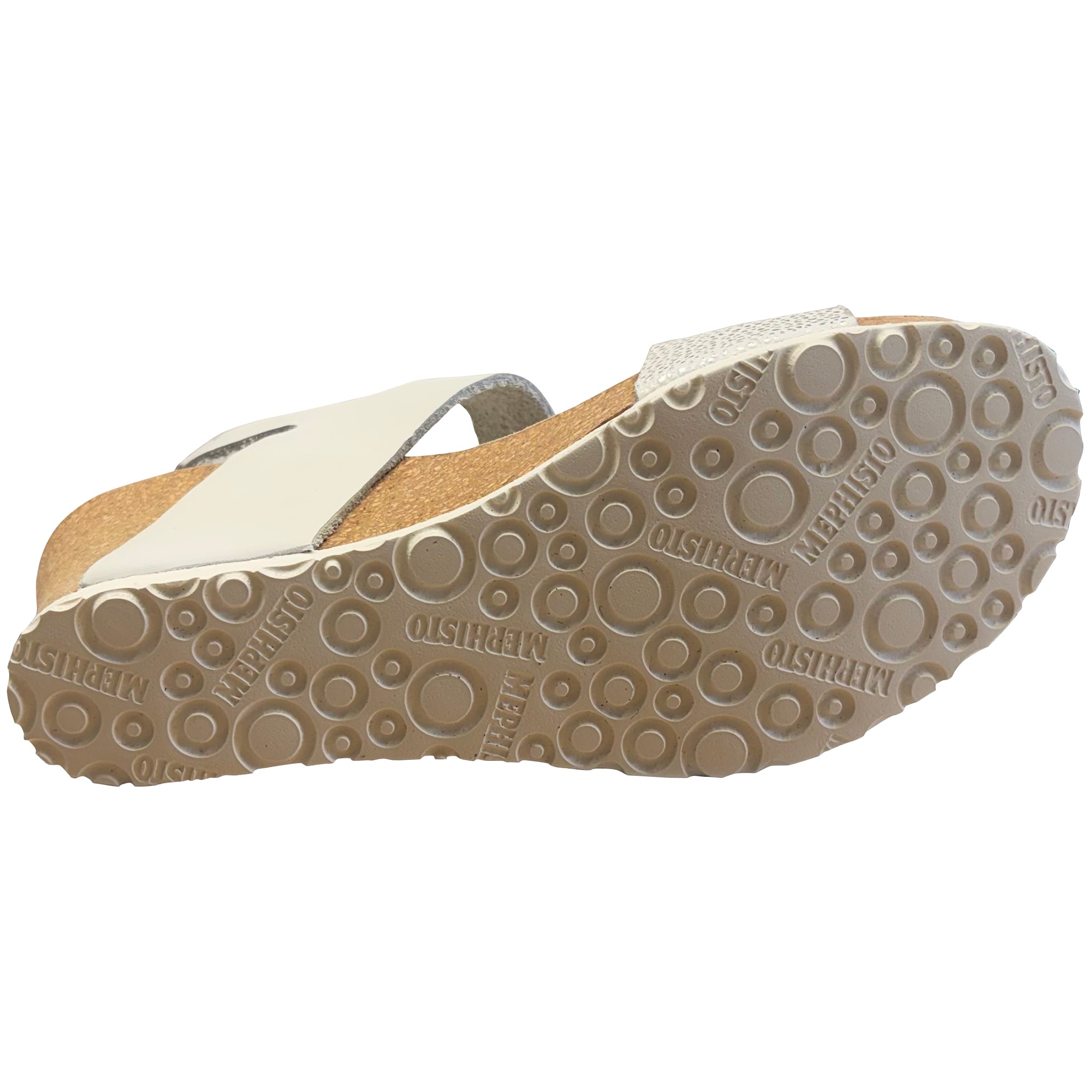 Sandale compensée Lissia pour femme de Mephisto, blanche Condor