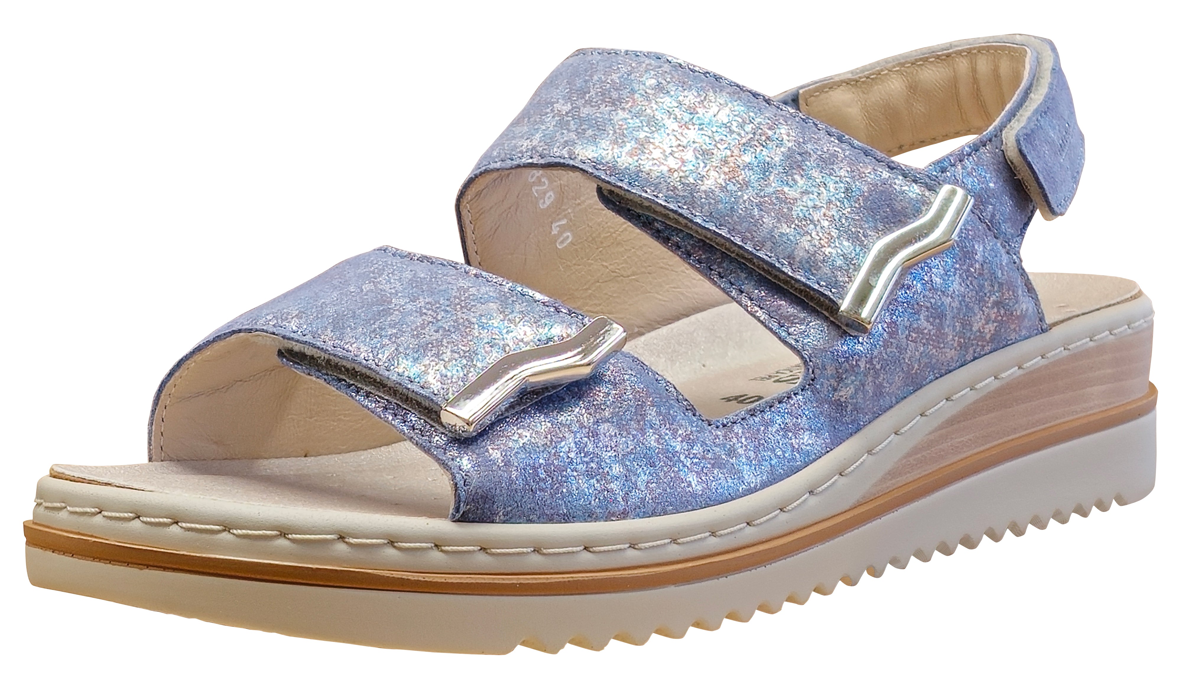 Sandales ergonomiques Darcie pour femmes, bleu jean