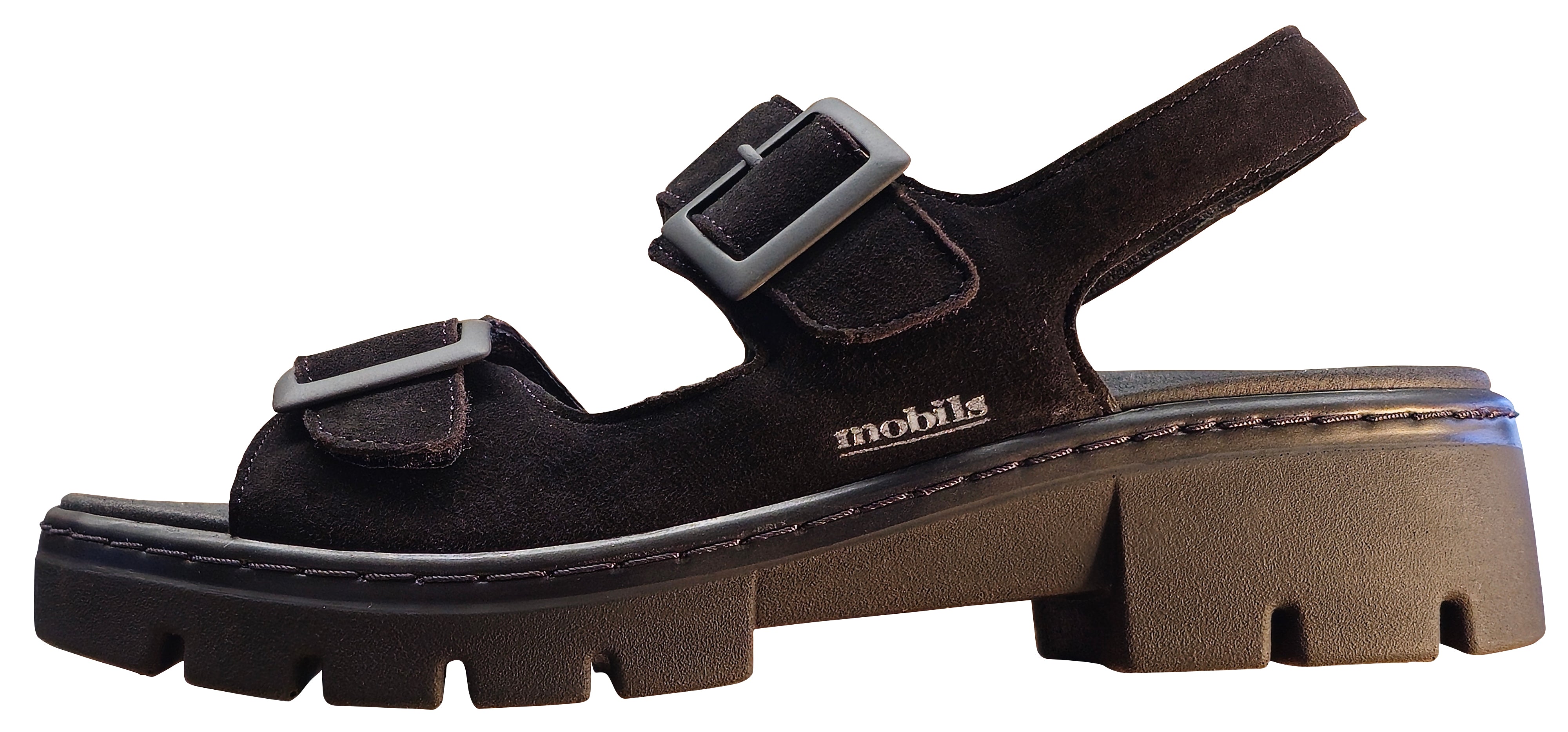 Sandales ergonomiques Mephisto Mobils Amira pour femme, noires