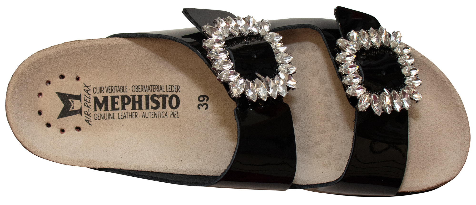 Mephisto Hazina Noir Vernis pour Femme