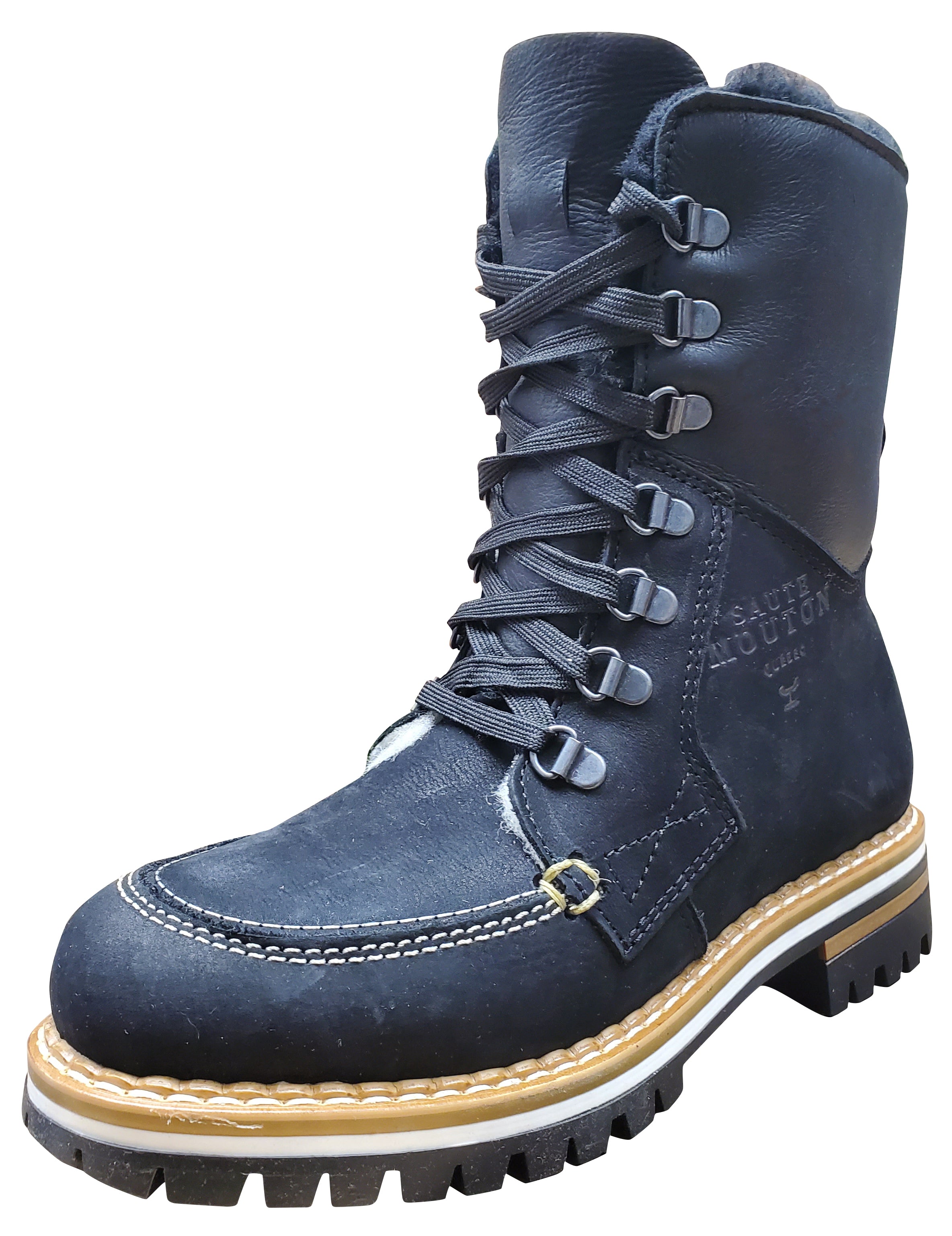 Bottes d'hiver Alby pour femme Saute Mouton, noires