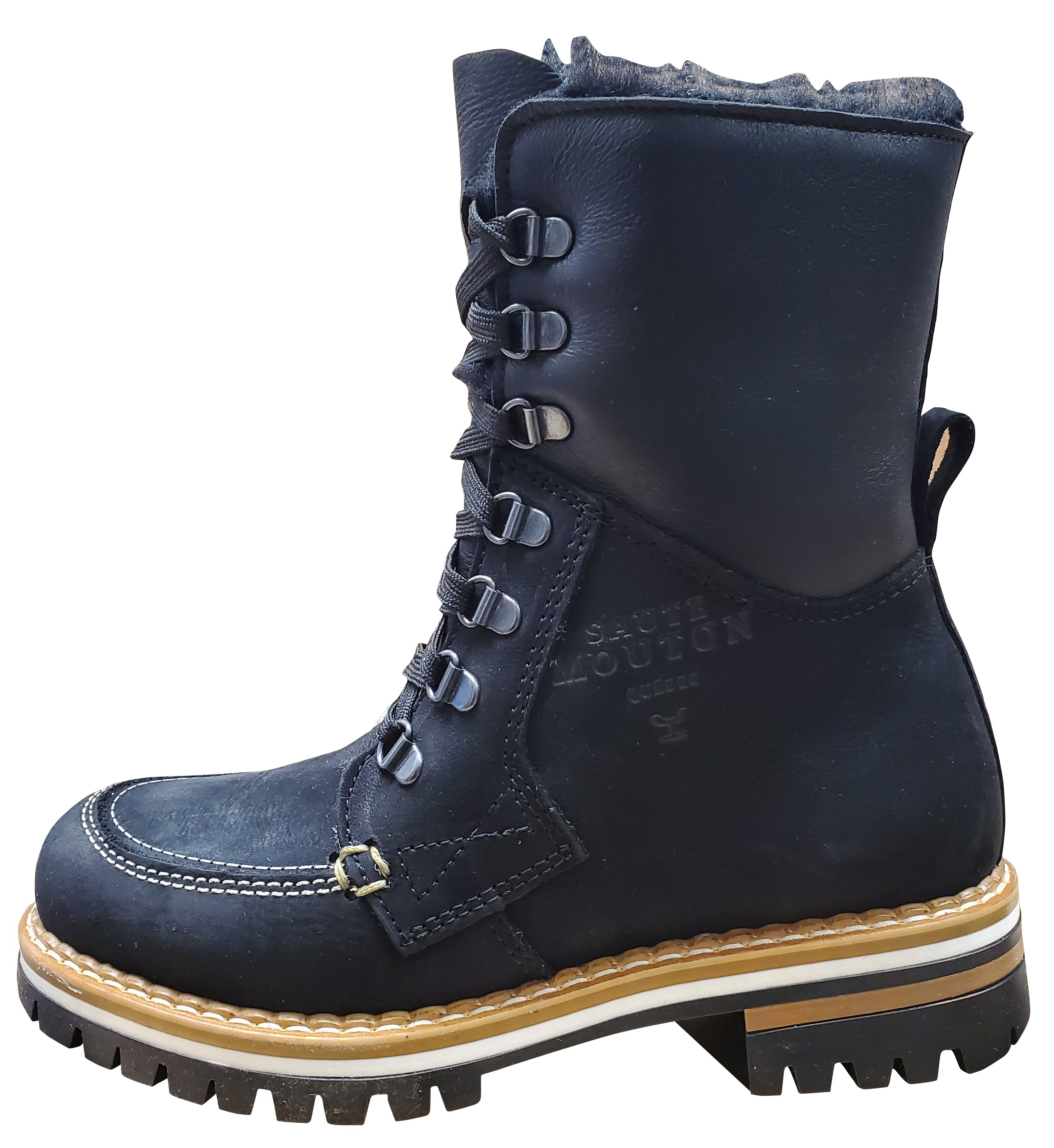 Bottes d'hiver Alby pour femme Saute Mouton, noires