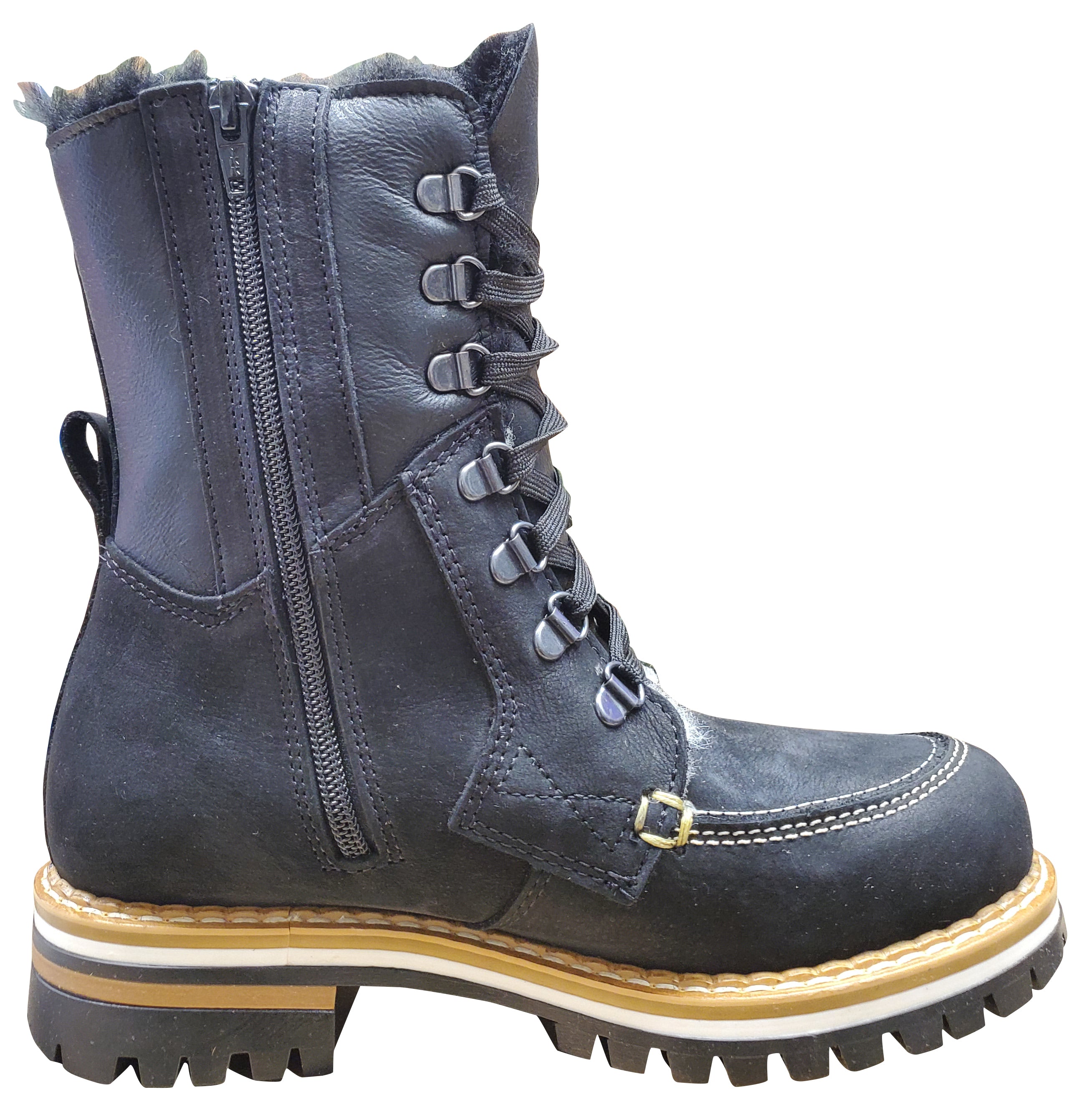 Bottes d'hiver Alby pour femme Saute Mouton, noires