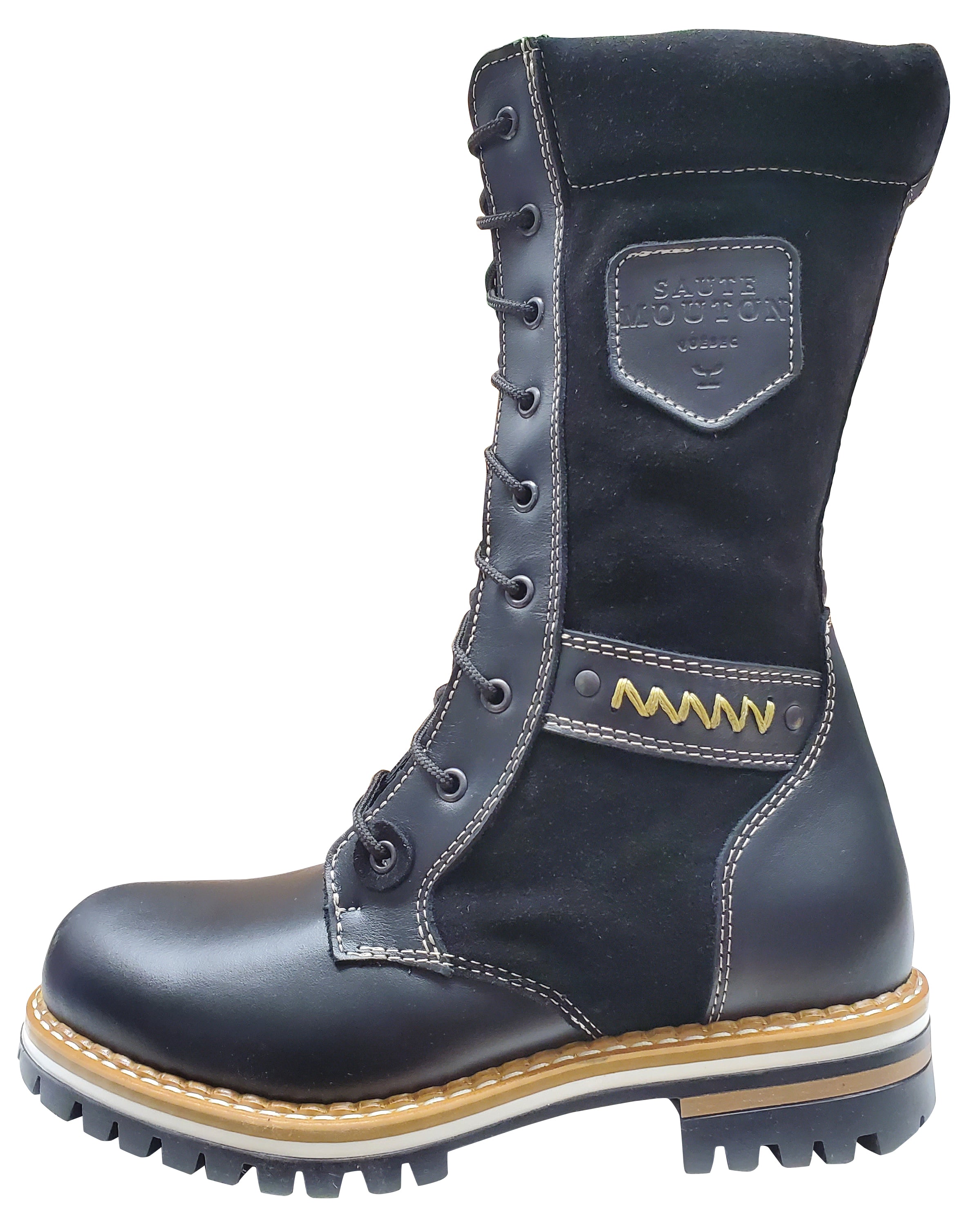 Bottes d'hiver Saute Mouton Clara pour femme, noires