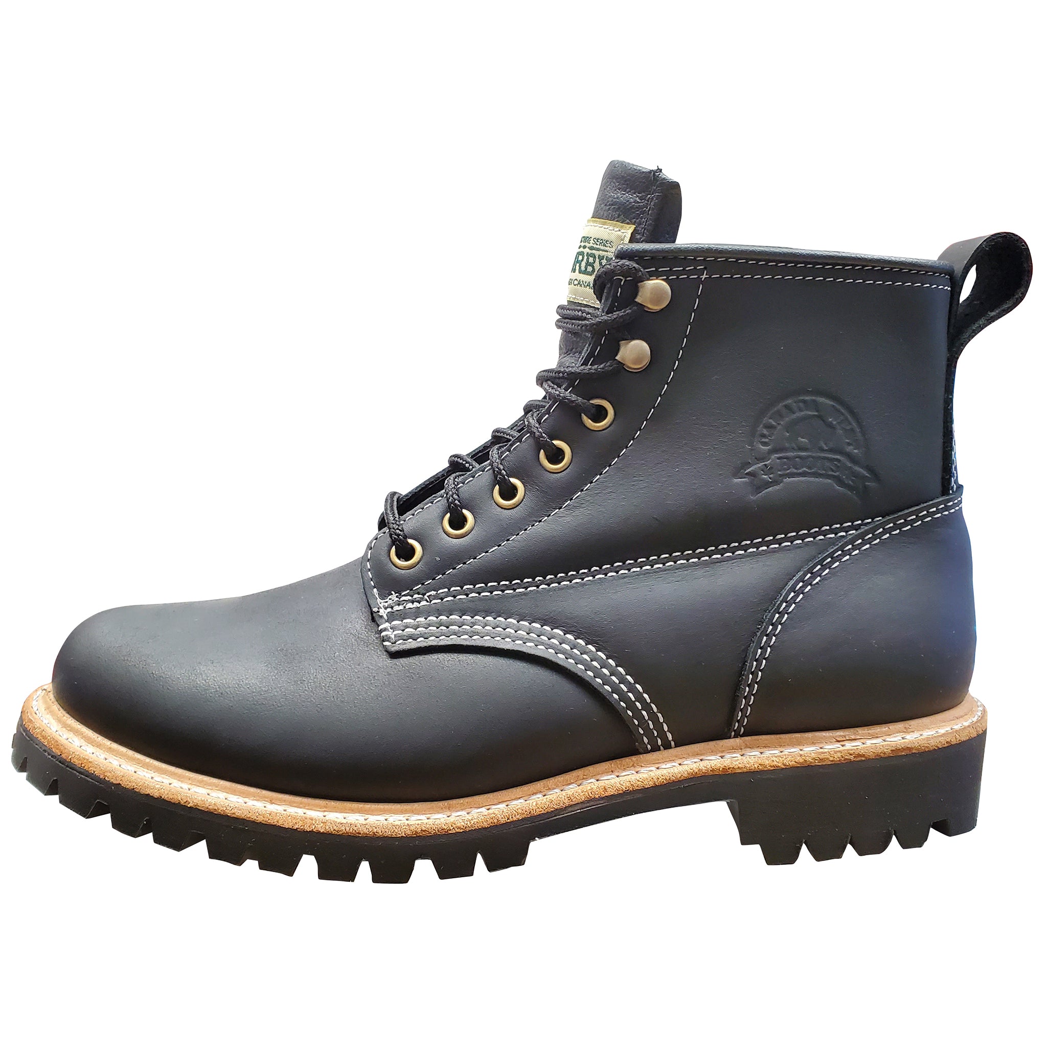 Bottes Canada West Moorby pour homme, isolées, à lacets, couleur noix de pécan, noir patiné