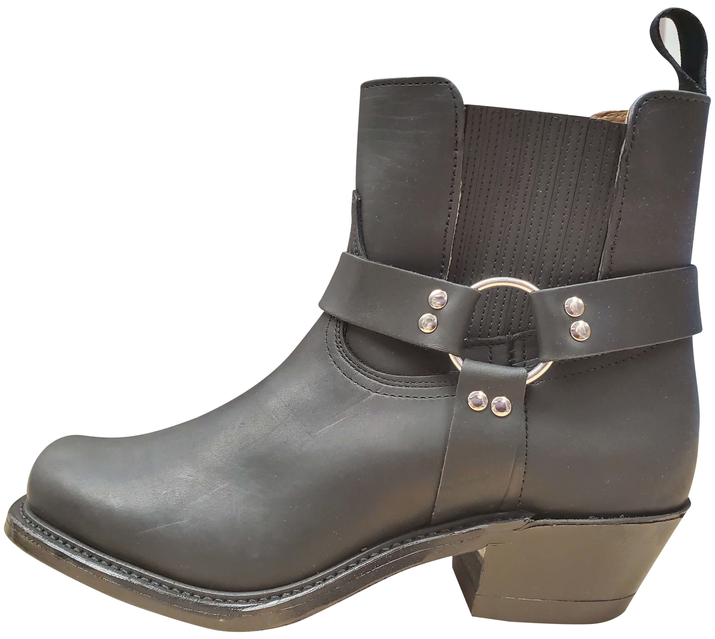 Men Boulet Rider Boots Black Short