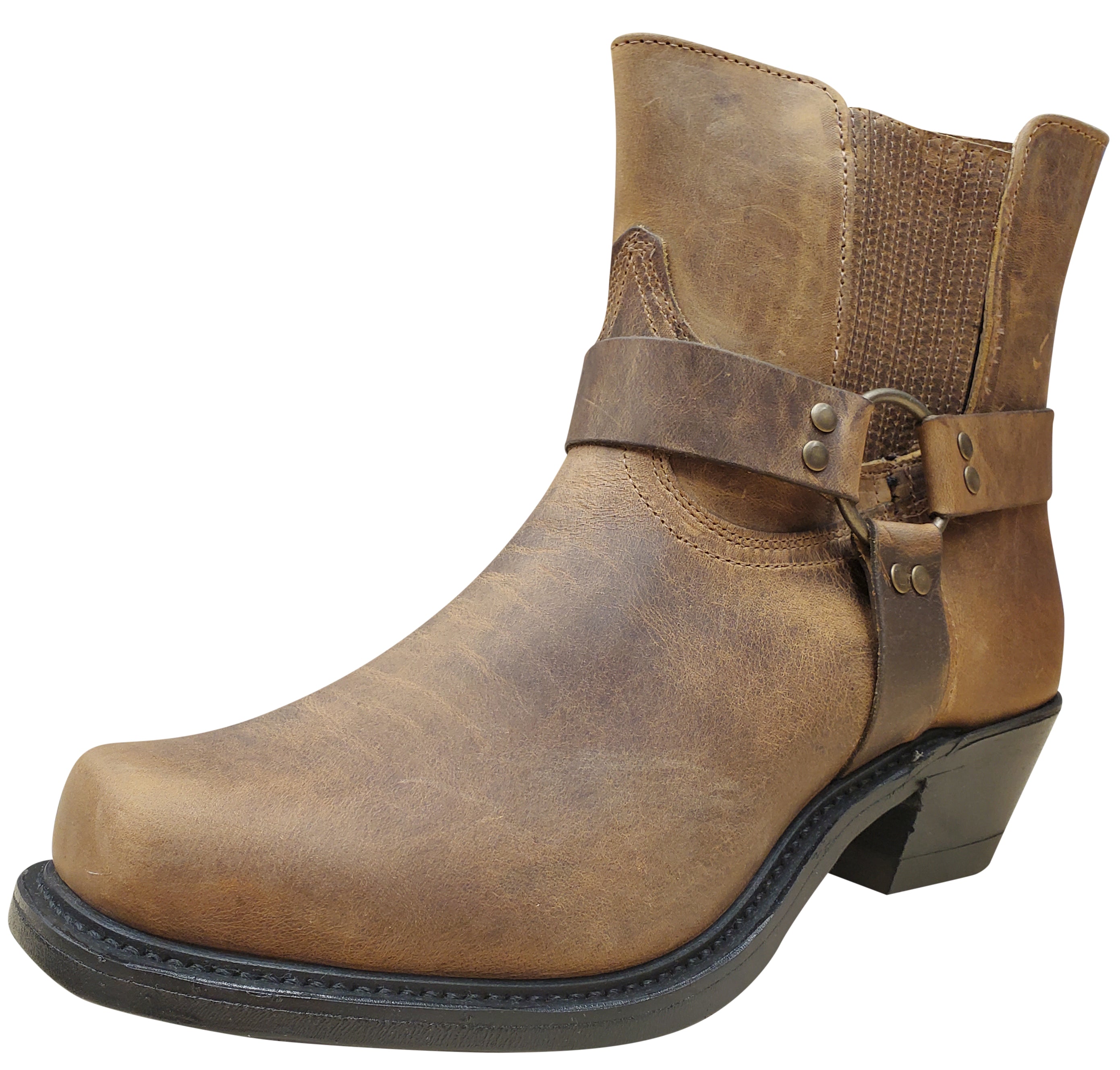 Men Boulet Rider Boots Brown Short