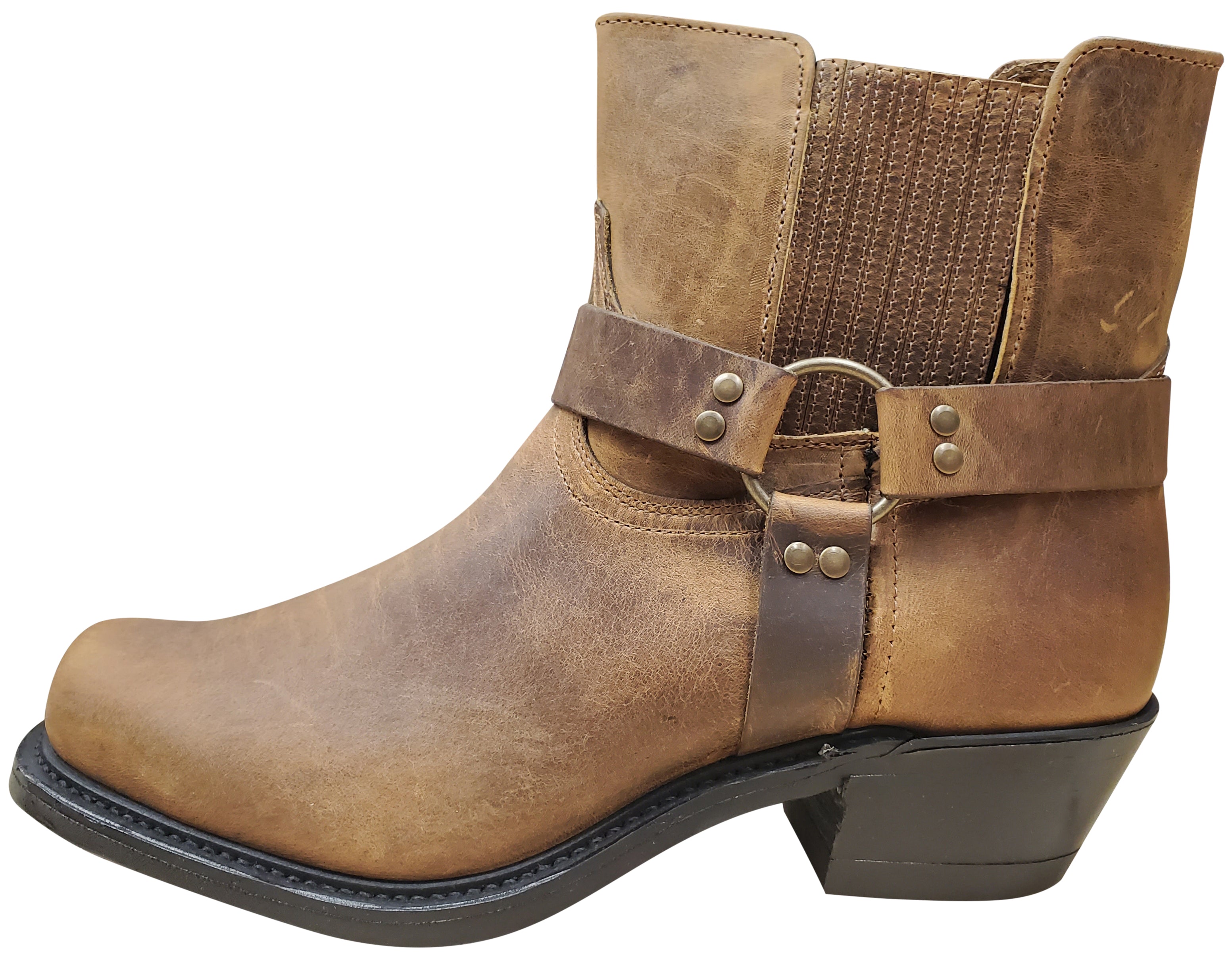 Men Boulet Rider Boots Brown Short