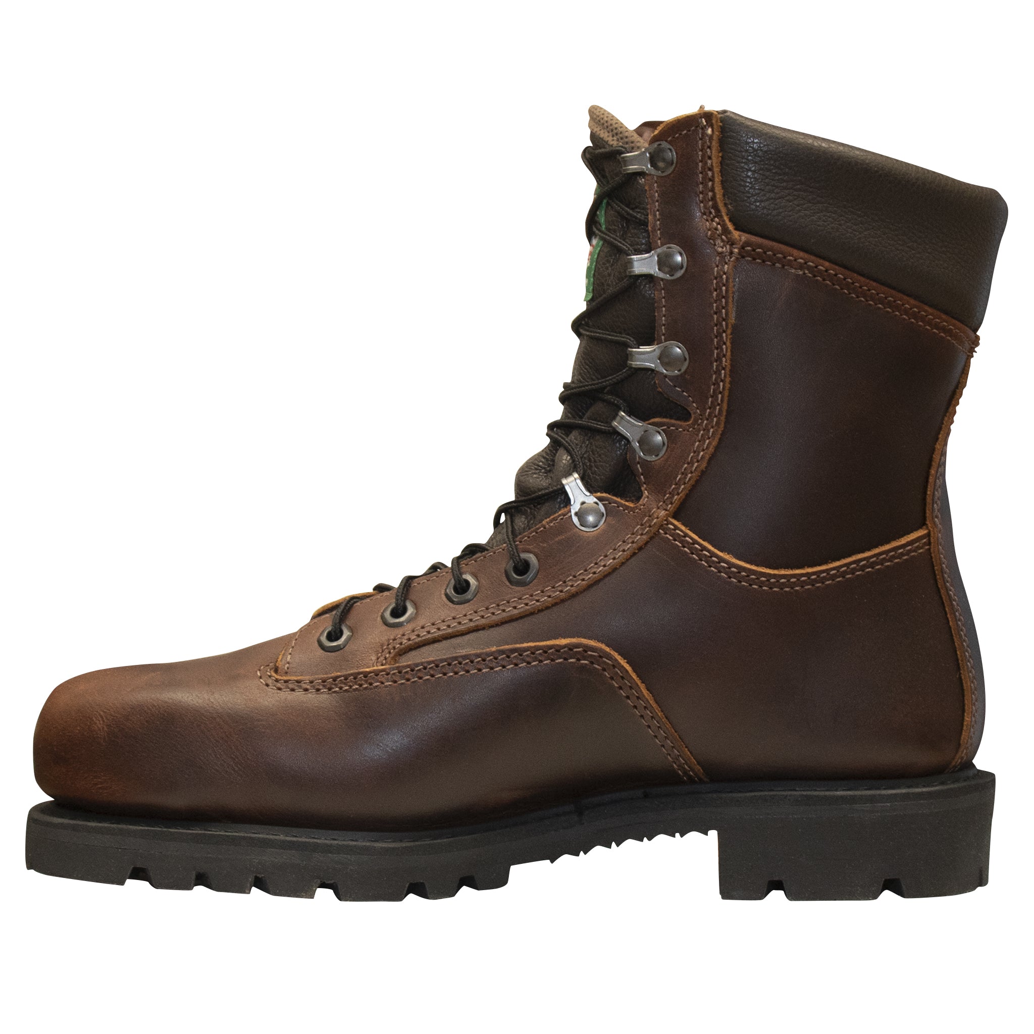 Bottes de travail à lacets pour hommes Canada West, couleur noix de pécan, imperméables et isolées