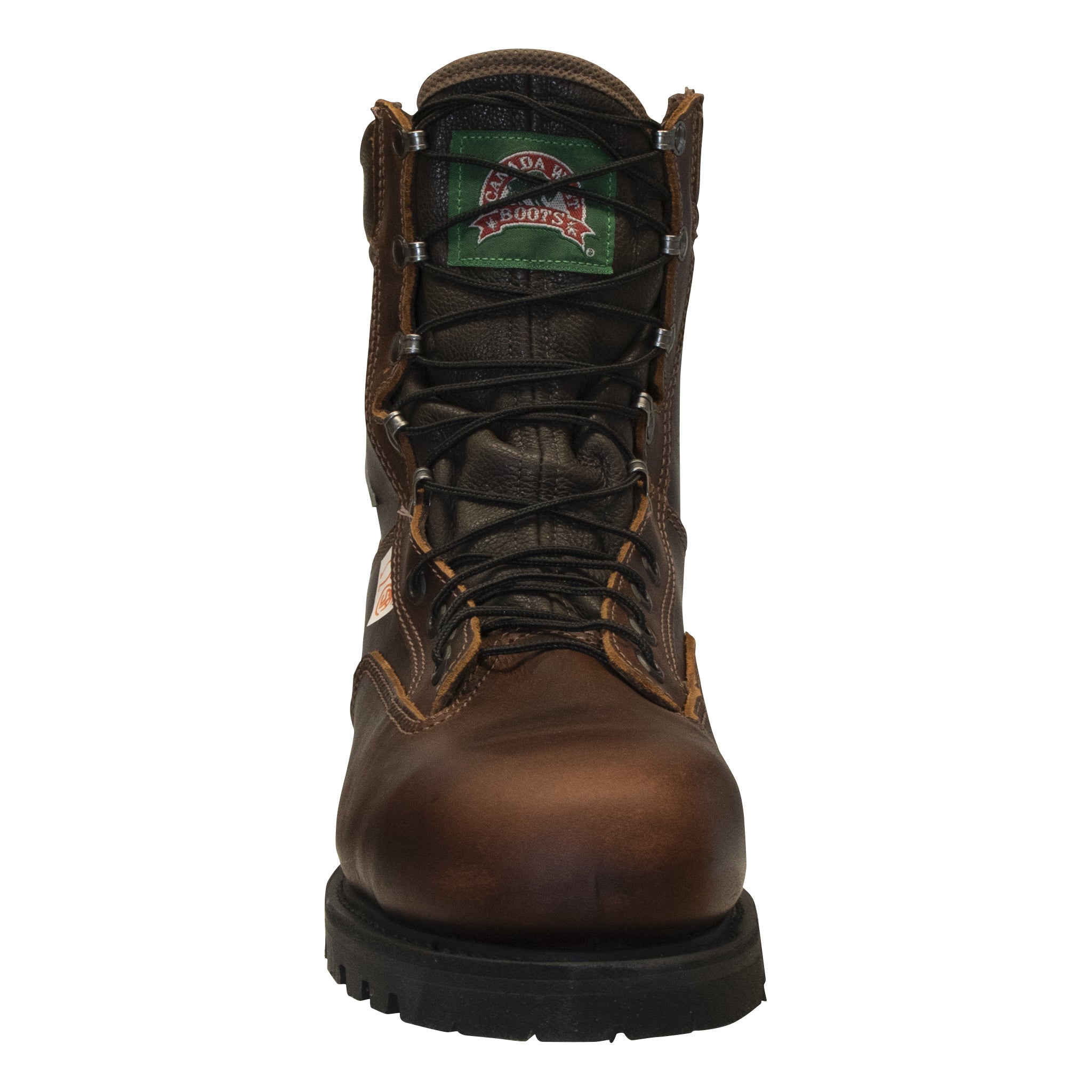 Bottes de travail à lacets pour hommes Canada West, couleur noix de pécan, imperméables et isolées